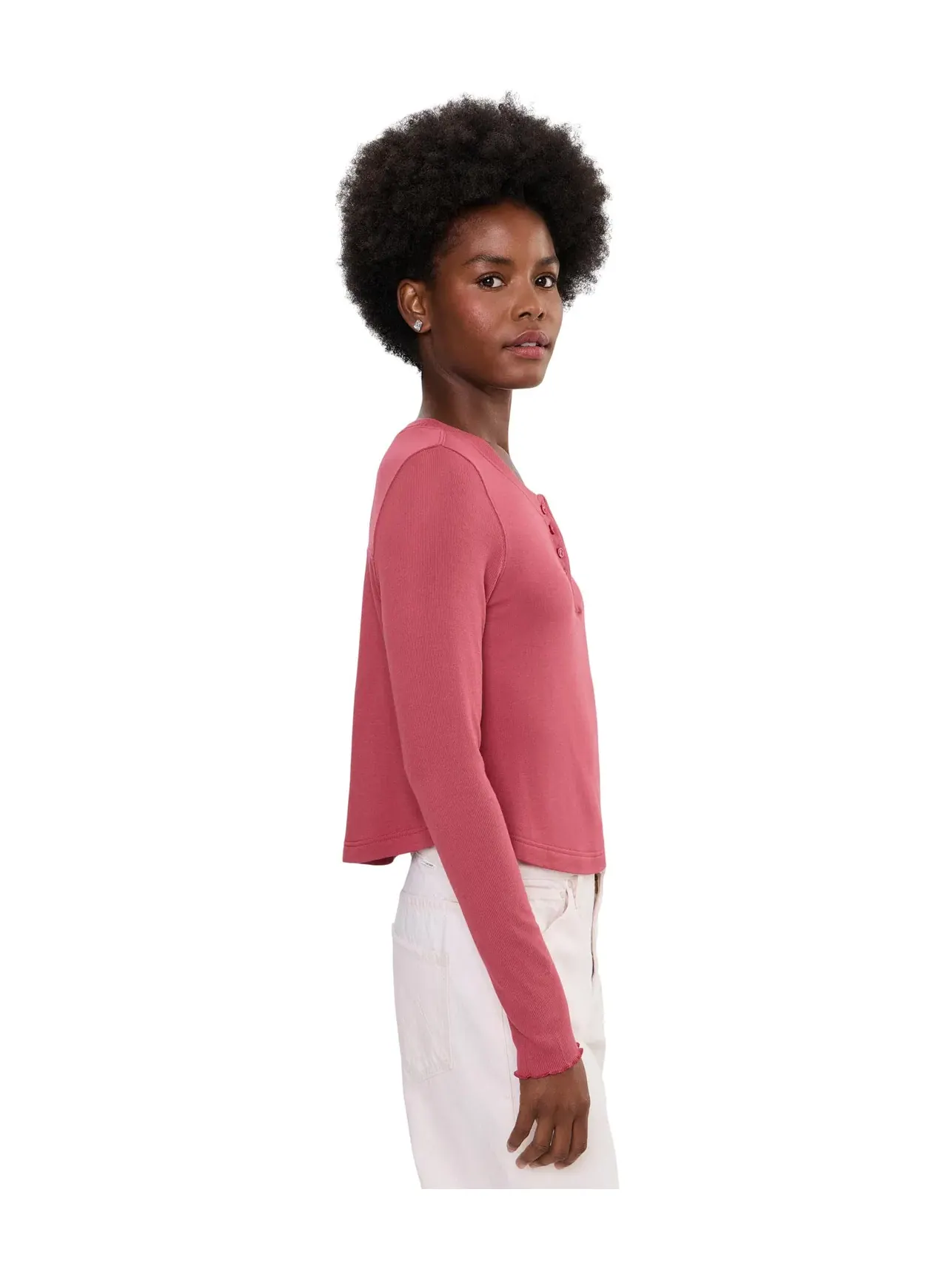 Топ-поло Dream State Free People — изображение 3 из 5, розовый