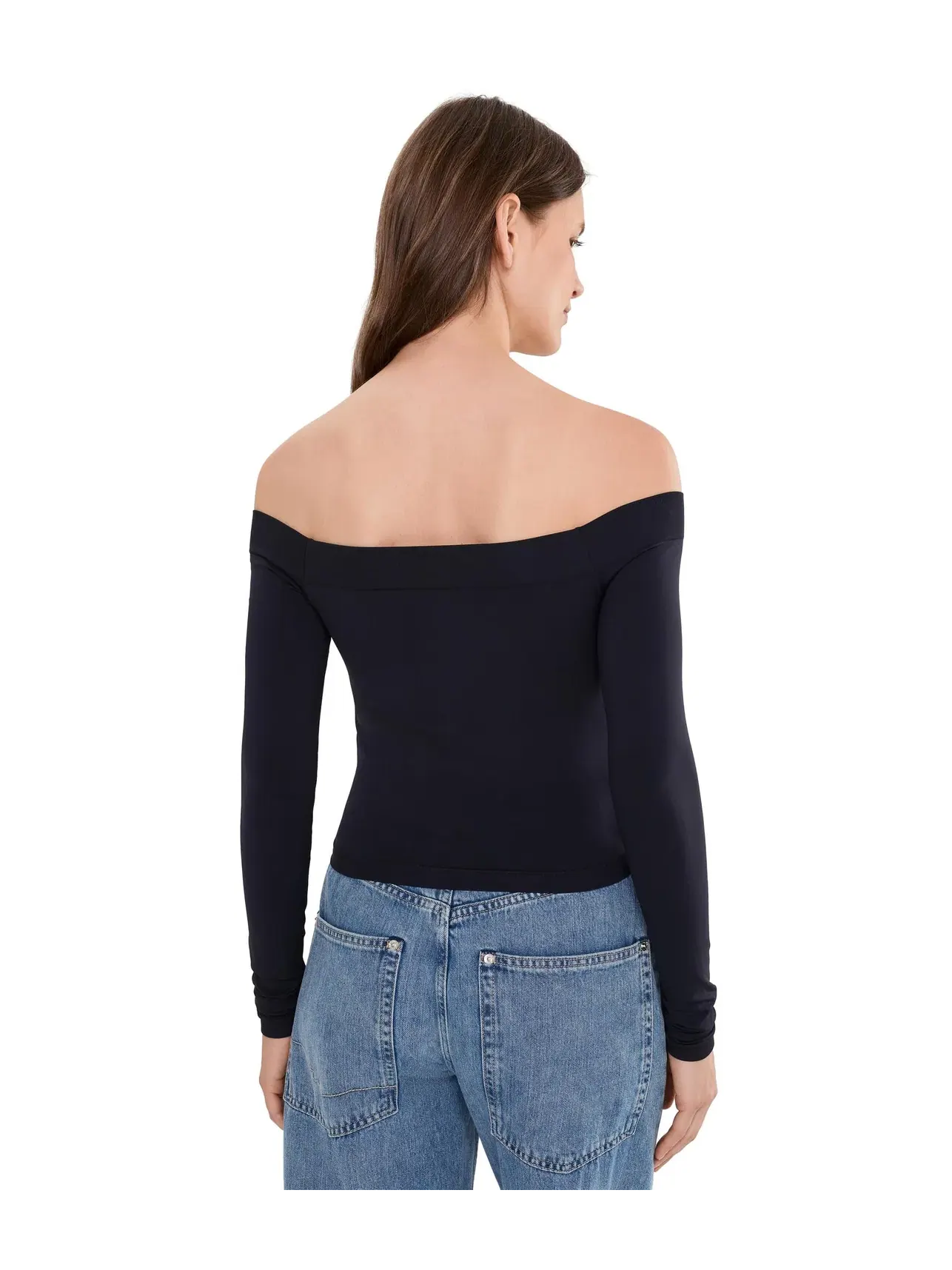 Топ с открытыми плечами, второй раунд Free People — изображение 4 из 5, черный