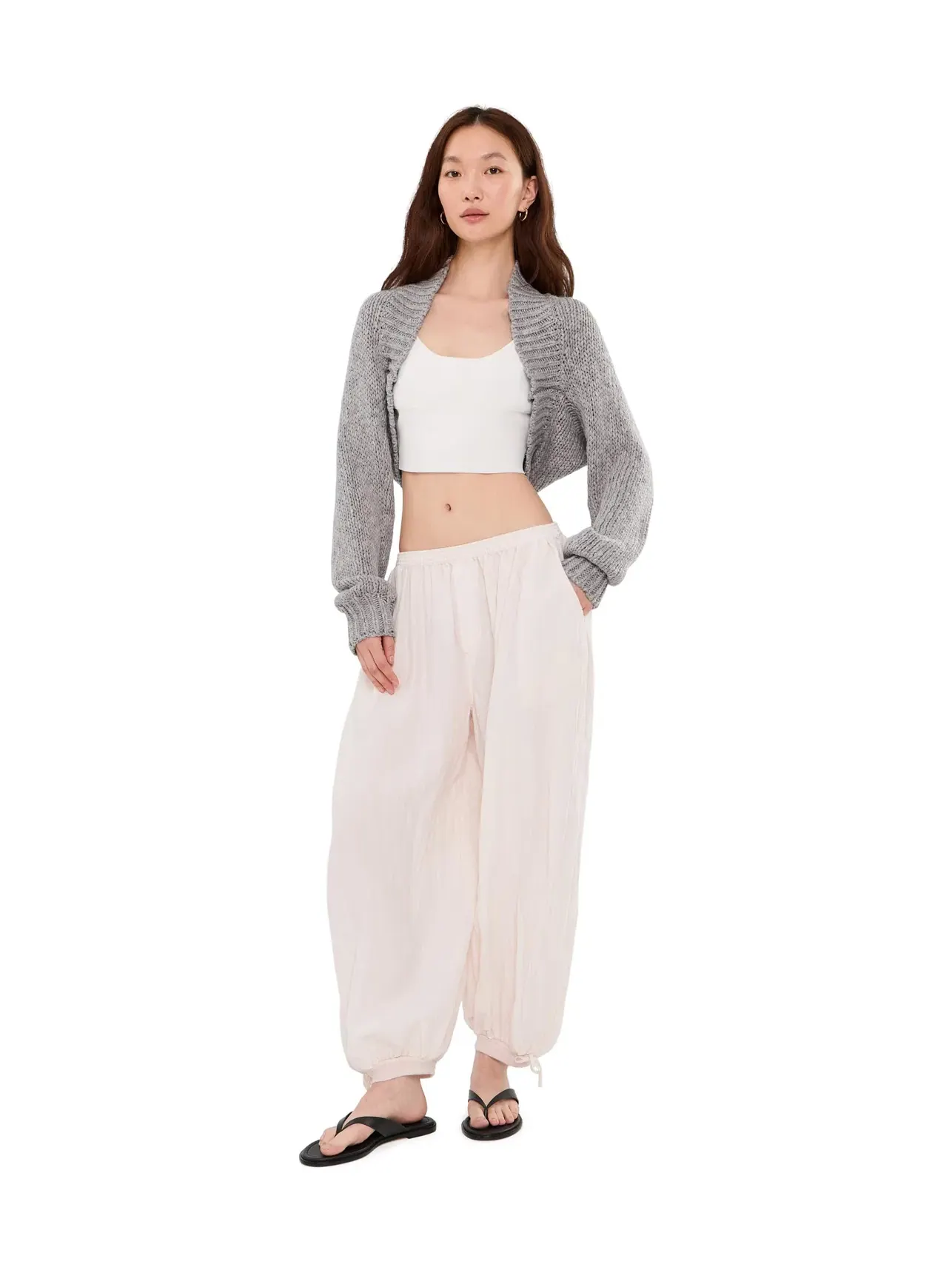 Болеро Opal Shrug Free People — изображение 2 из 5, серый