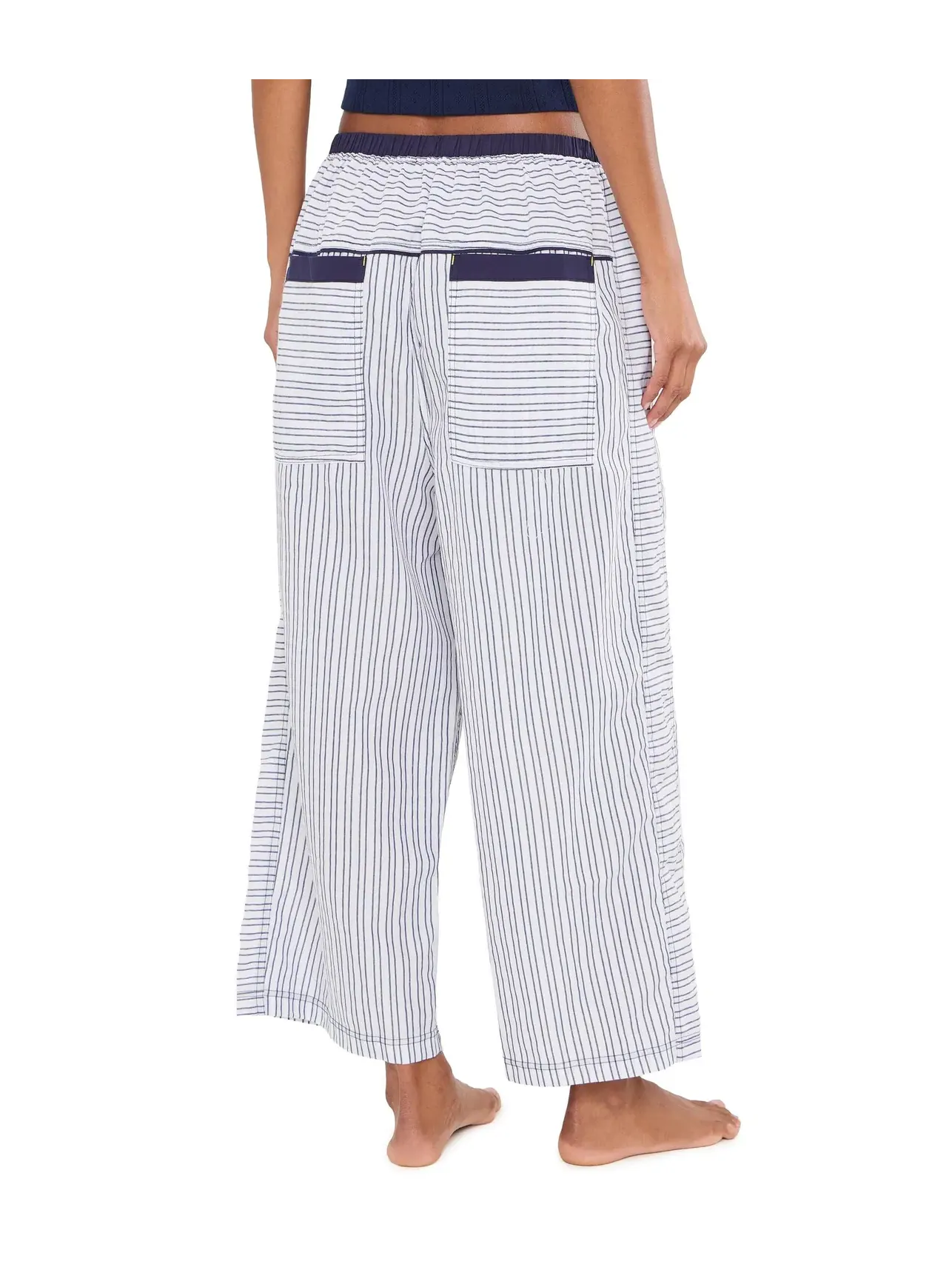 Пижамные брюки Cross My Heart Lounge Pan Free People — изображение 4 из 5, слоновая кость
