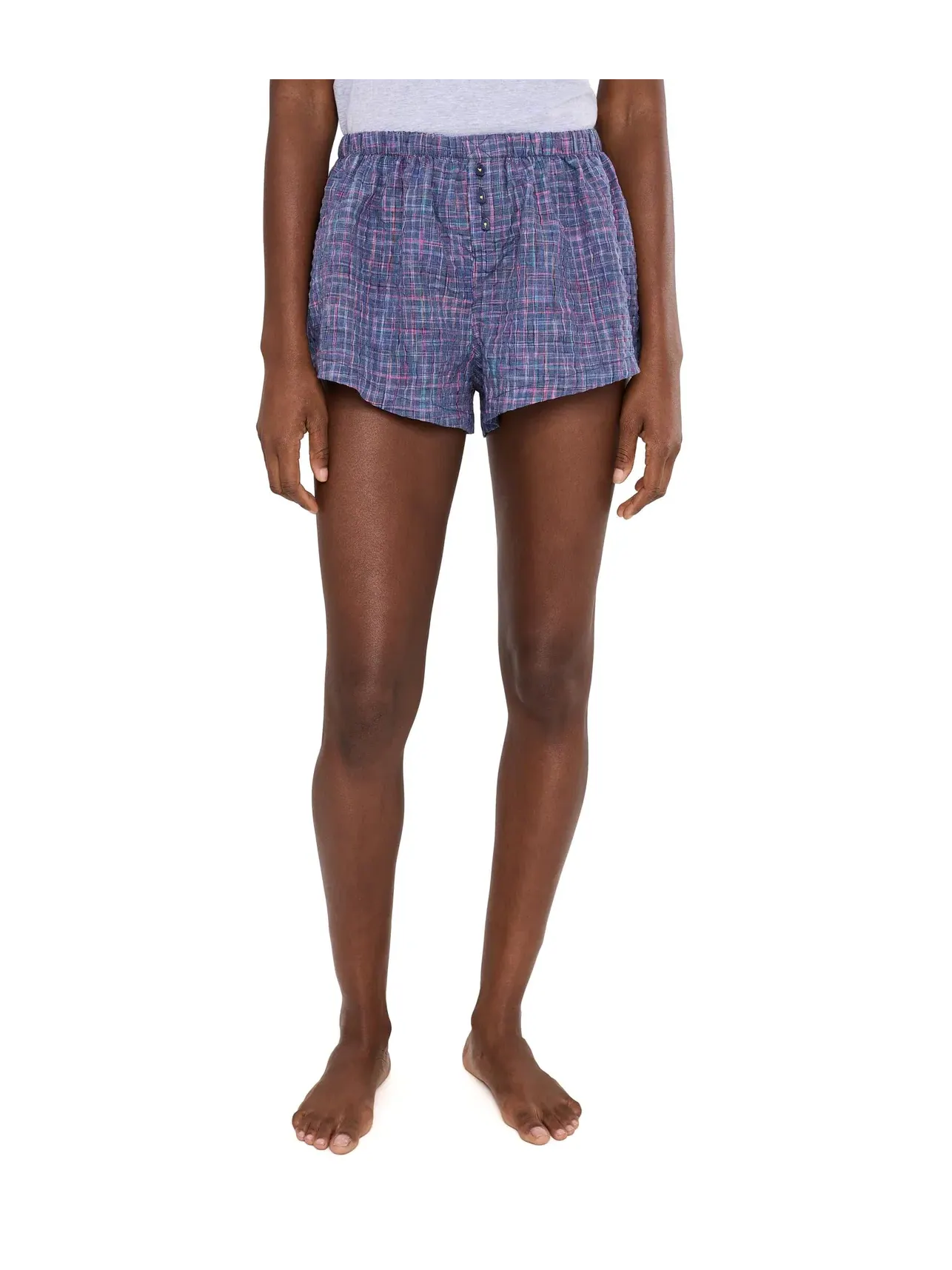 Боксеры Cross My Heart Boxer Free People — изображение 1 из 5, темно-синий