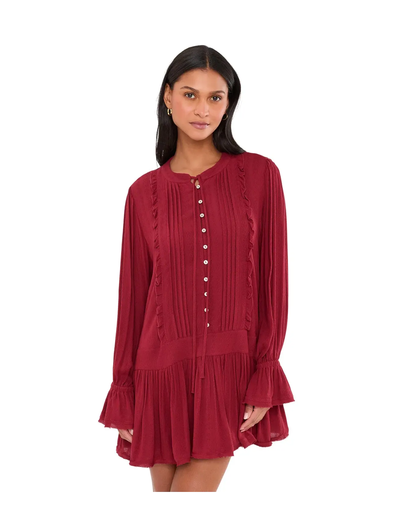 Мини-платье Haute Heirloom Free People — изображение 1 из 5, красный