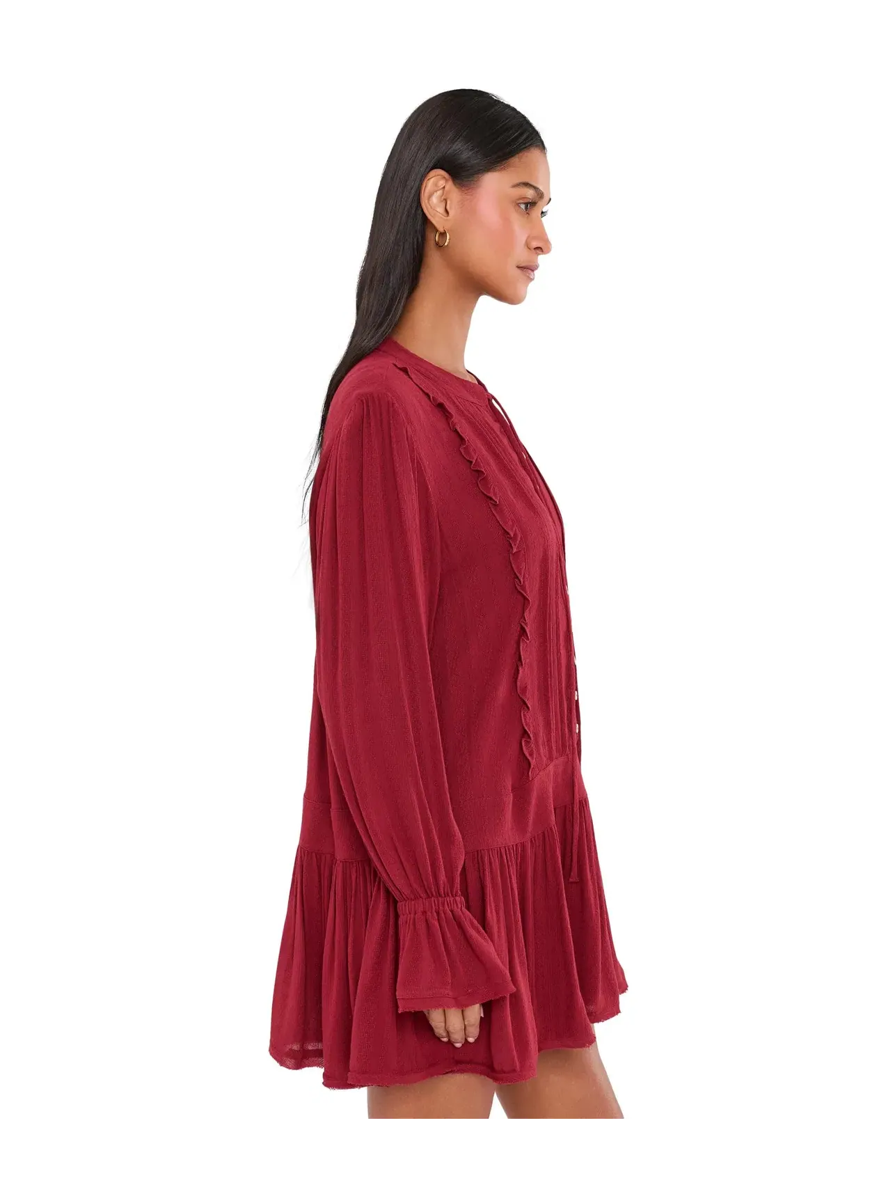 Мини-платье Haute Heirloom Free People — изображение 3 из 5, красный