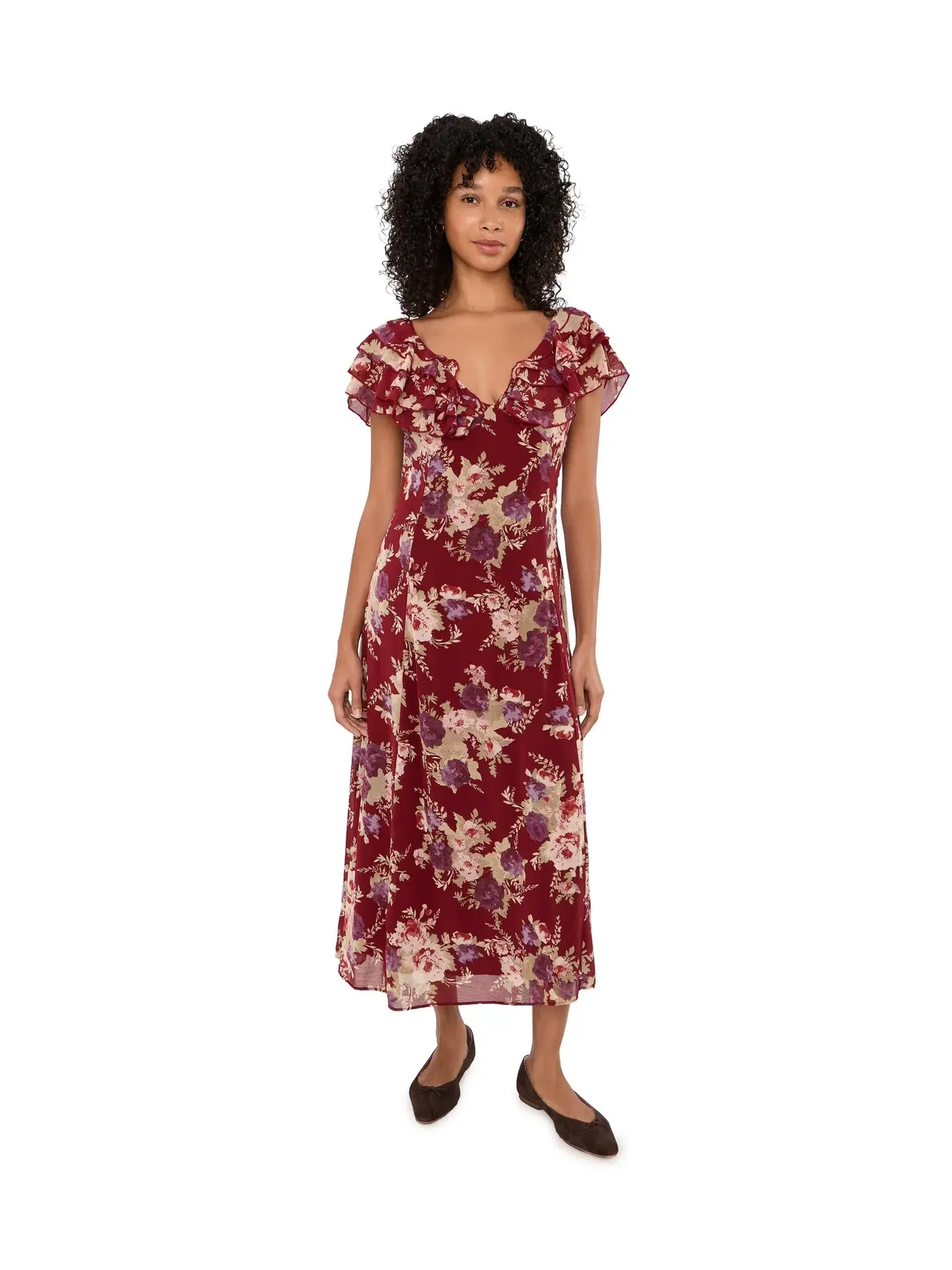 Платье макси Forsythia Maxi Free People — изображение 1 из 5, красный
