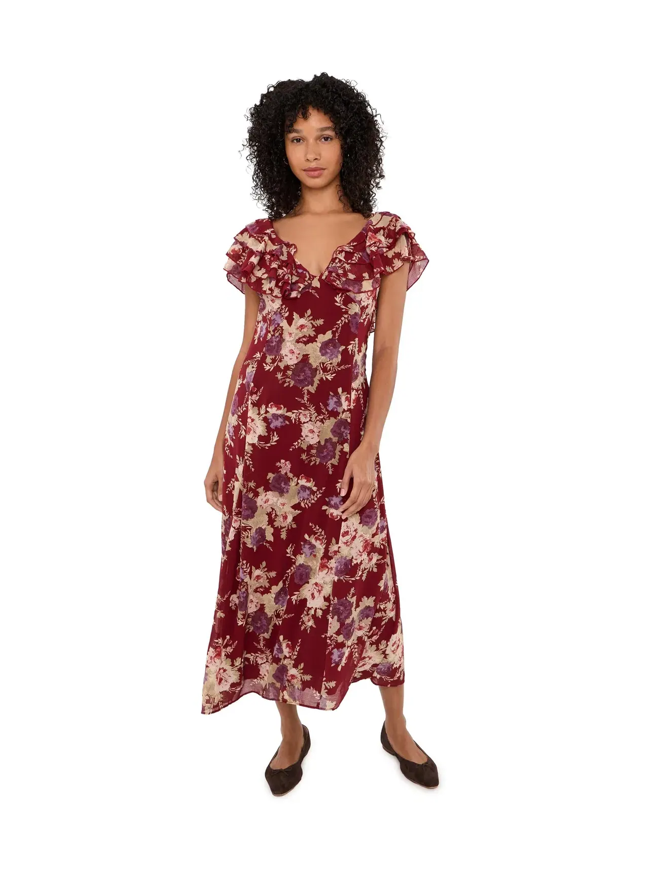 Платье макси Forsythia Maxi Free People — изображение 2 из 5, красный