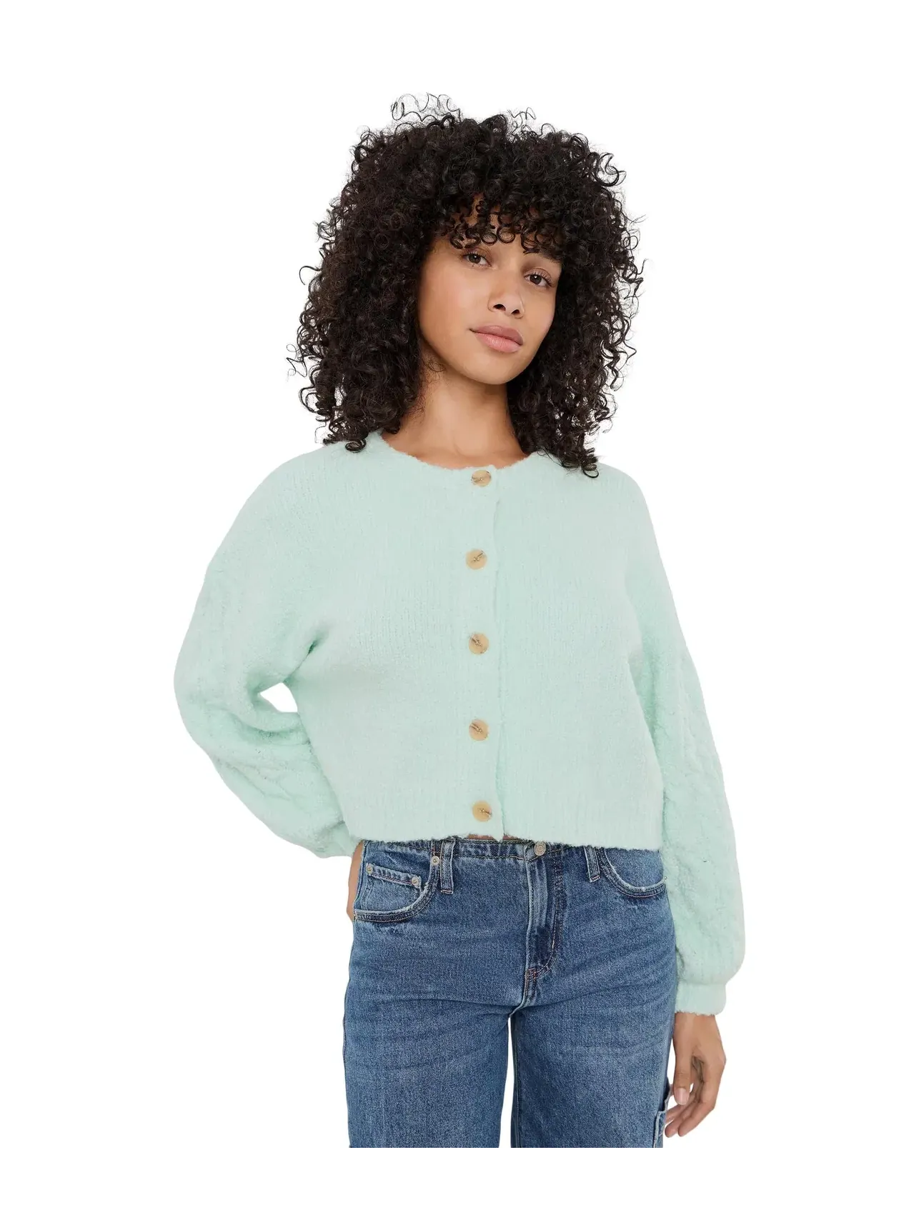 Кардиган Thistle Cardi Free People — изображение 1 из 5, морской бриз