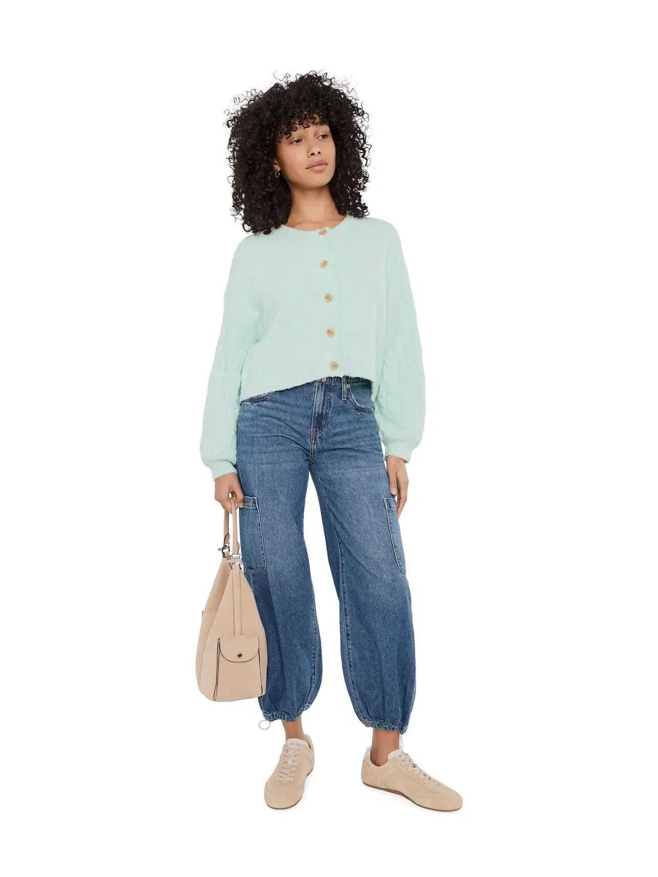 Кардиган Thistle Cardi Free People — изображение 2 из 5, морской бриз