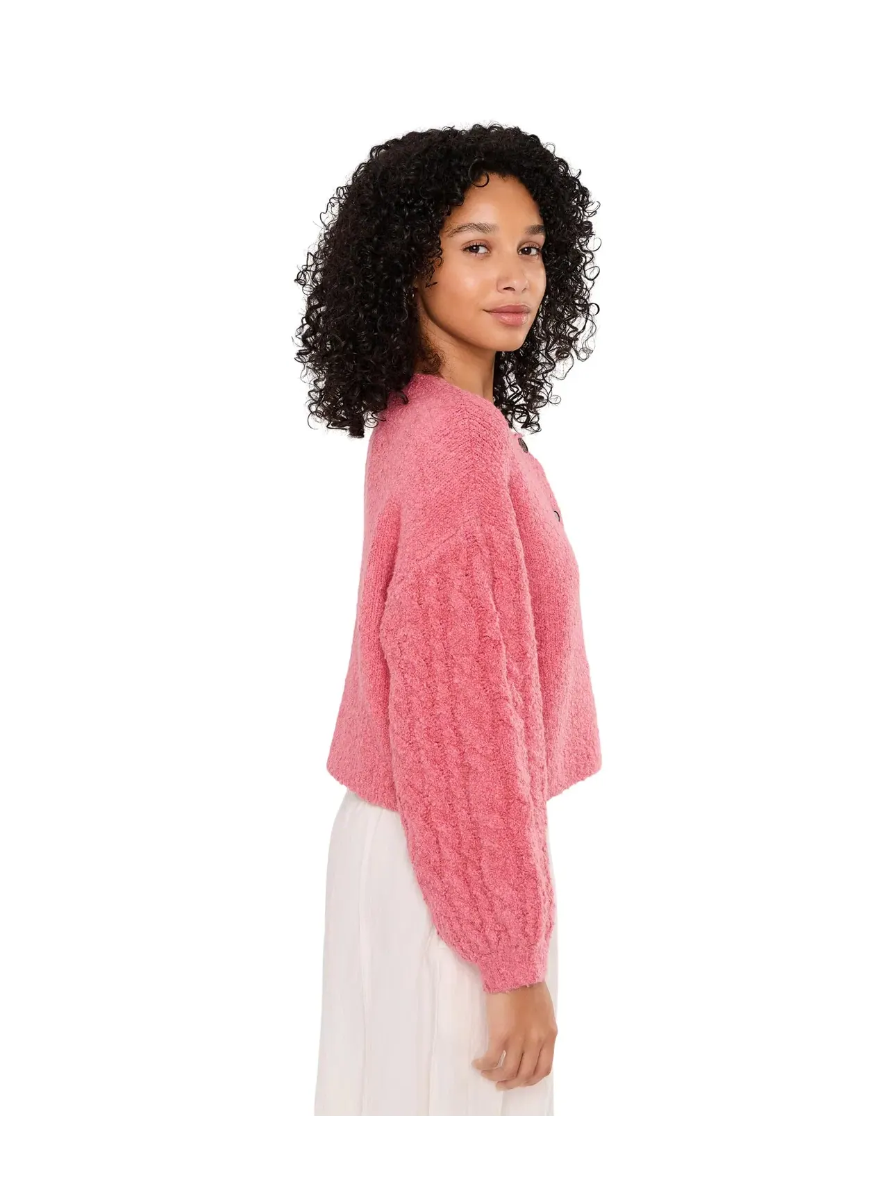 Кардиган Thistle Cardi Free People — изображение 3 из 5, винтажный розовый