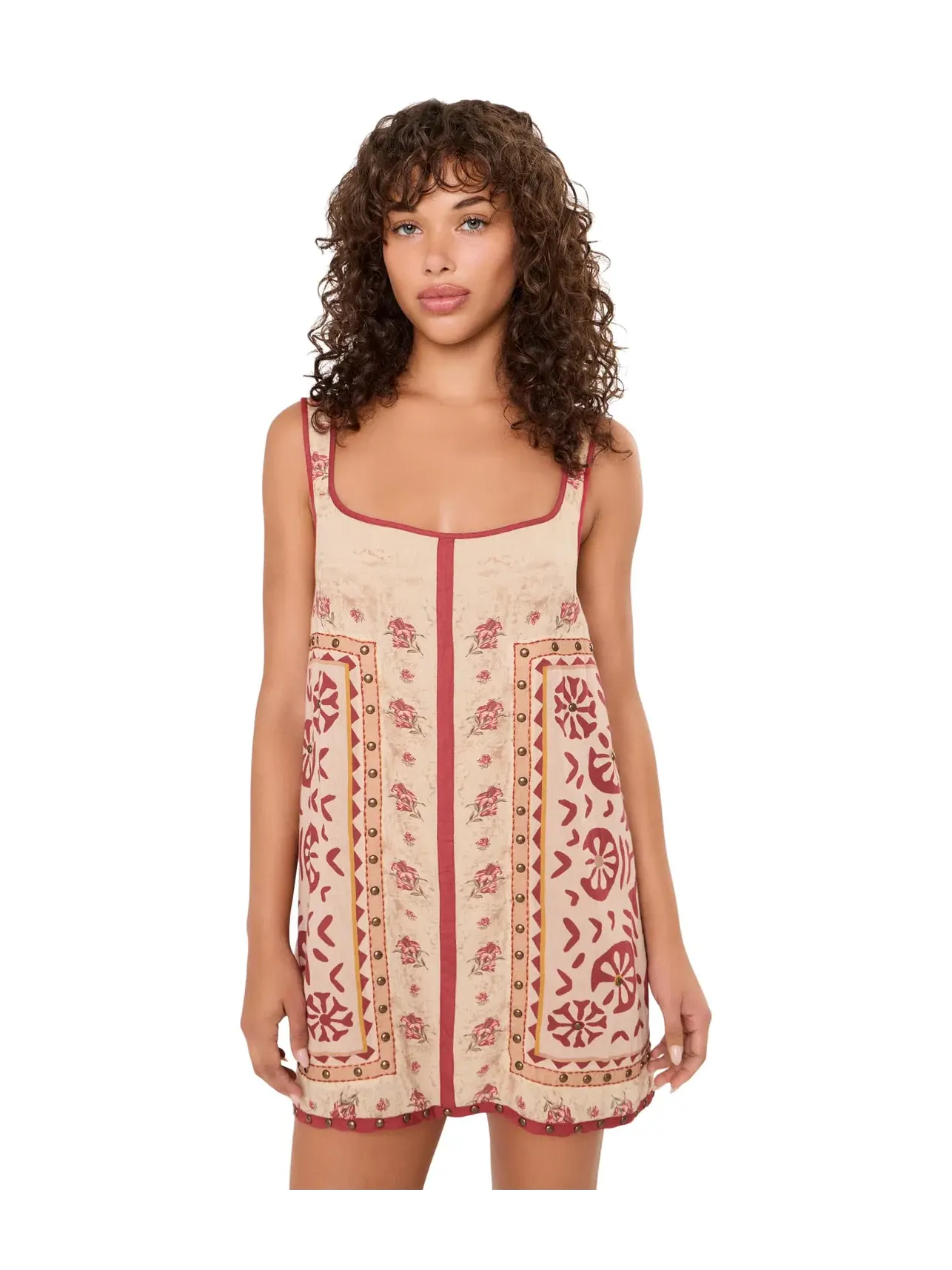 Платье-футляр Leur Free People — изображение 1 из 5, бежевый