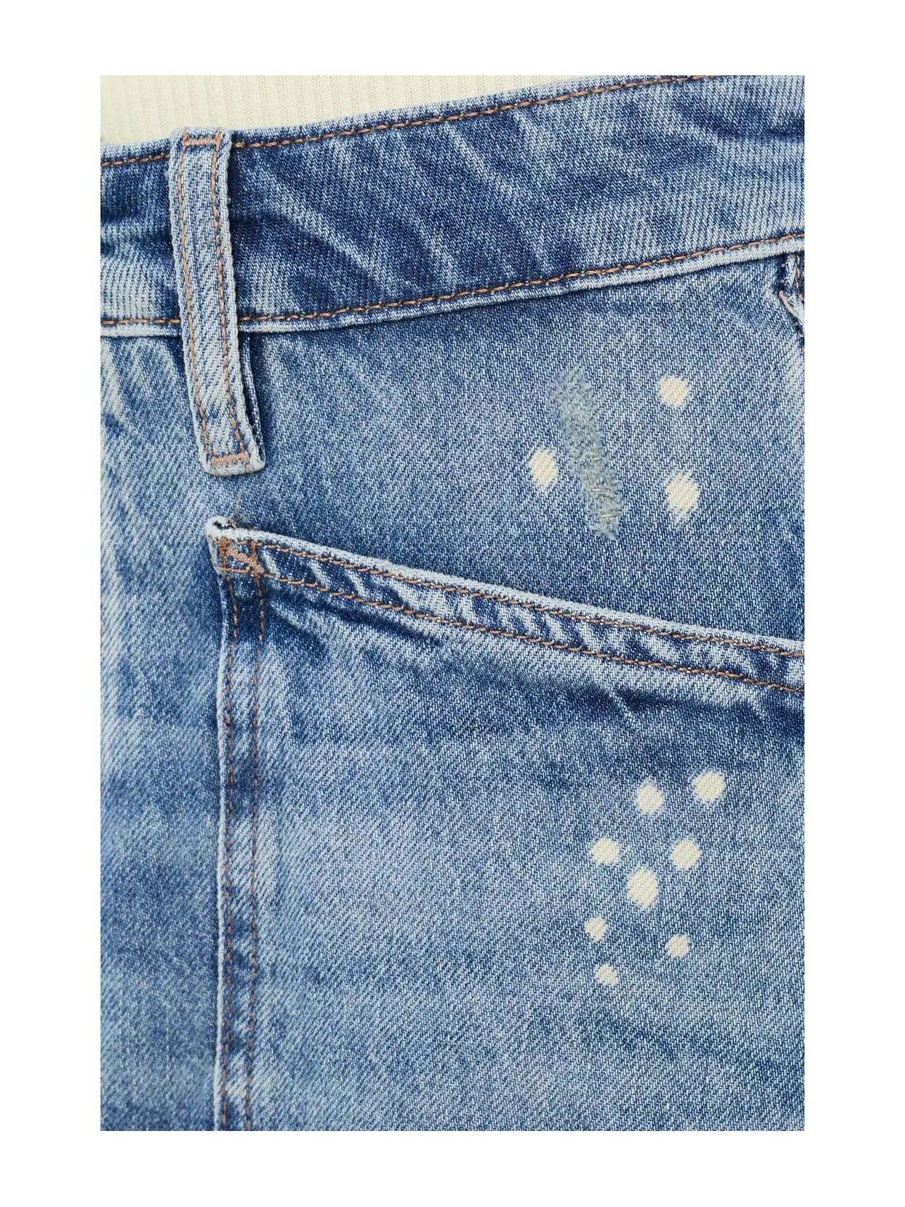 Мини-юбка We The Free Dolly из денима Free People — изображение 5 из 5, синий