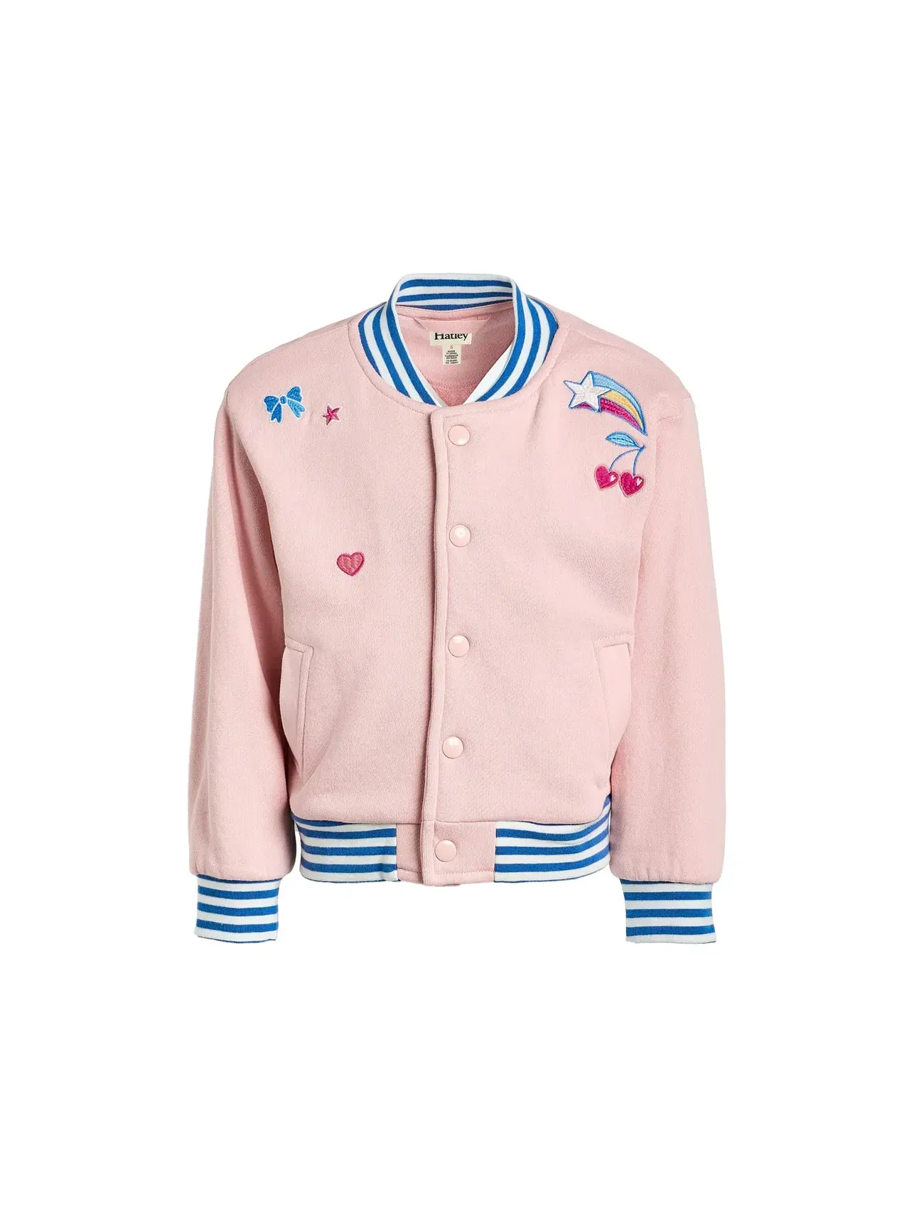 Куртка-бомбер Blossom Varsity Bomber (для малышей, маленьких и больших детей) Hatley Kids — изображение 1 из 3, розовый