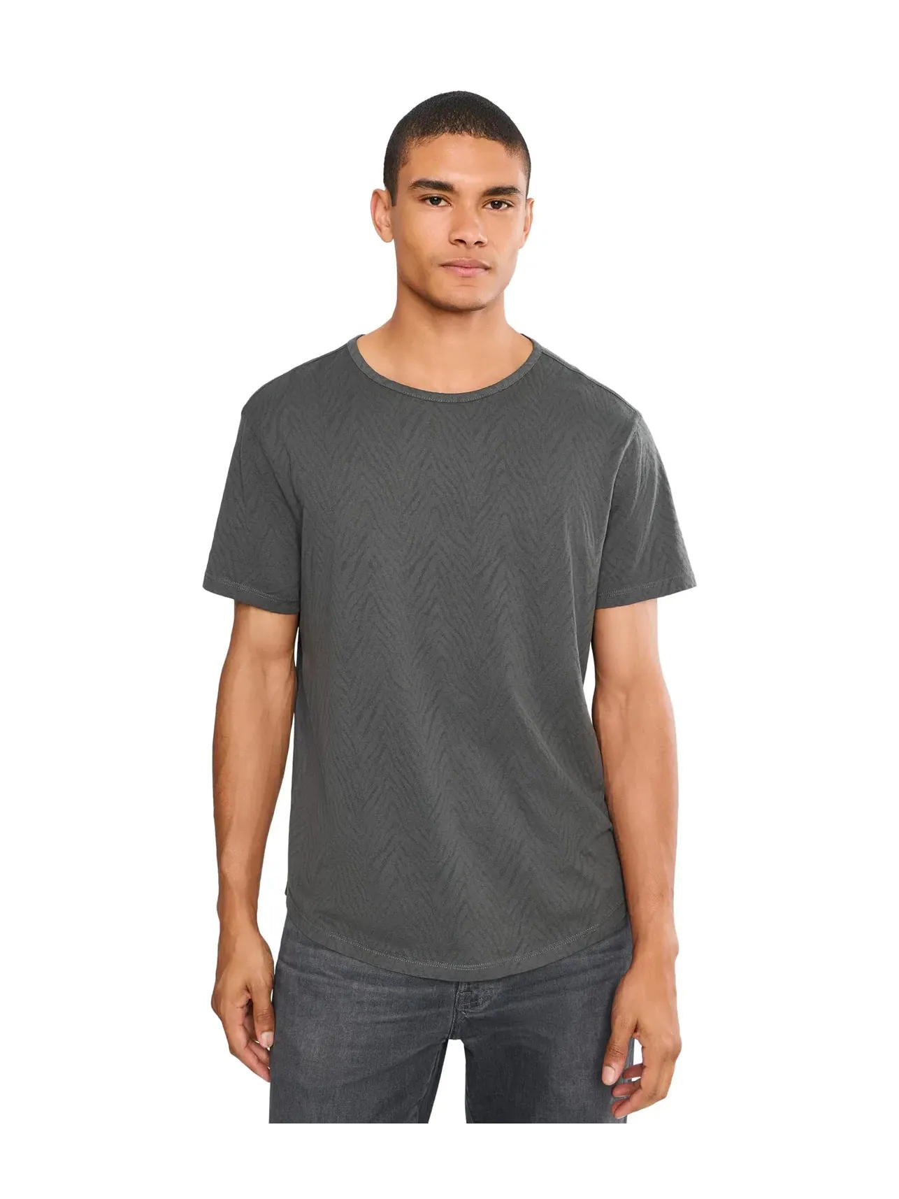 Футболка Mooney Tee K7491W26 John Varvatos — изображение 1 из 5, глубокий темно-серый