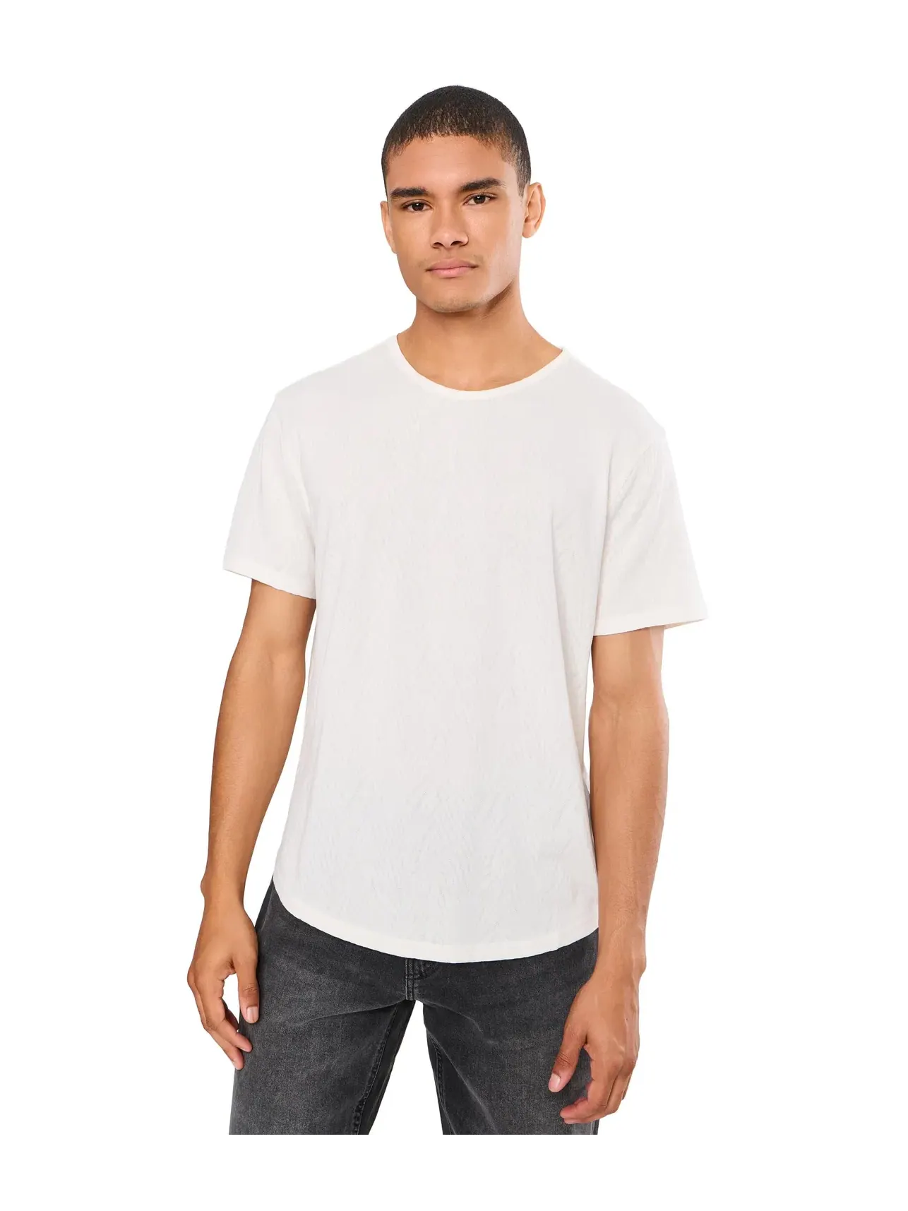 Футболка Mooney Tee K7491W26 John Varvatos — изображение 1 из 5, серебристый