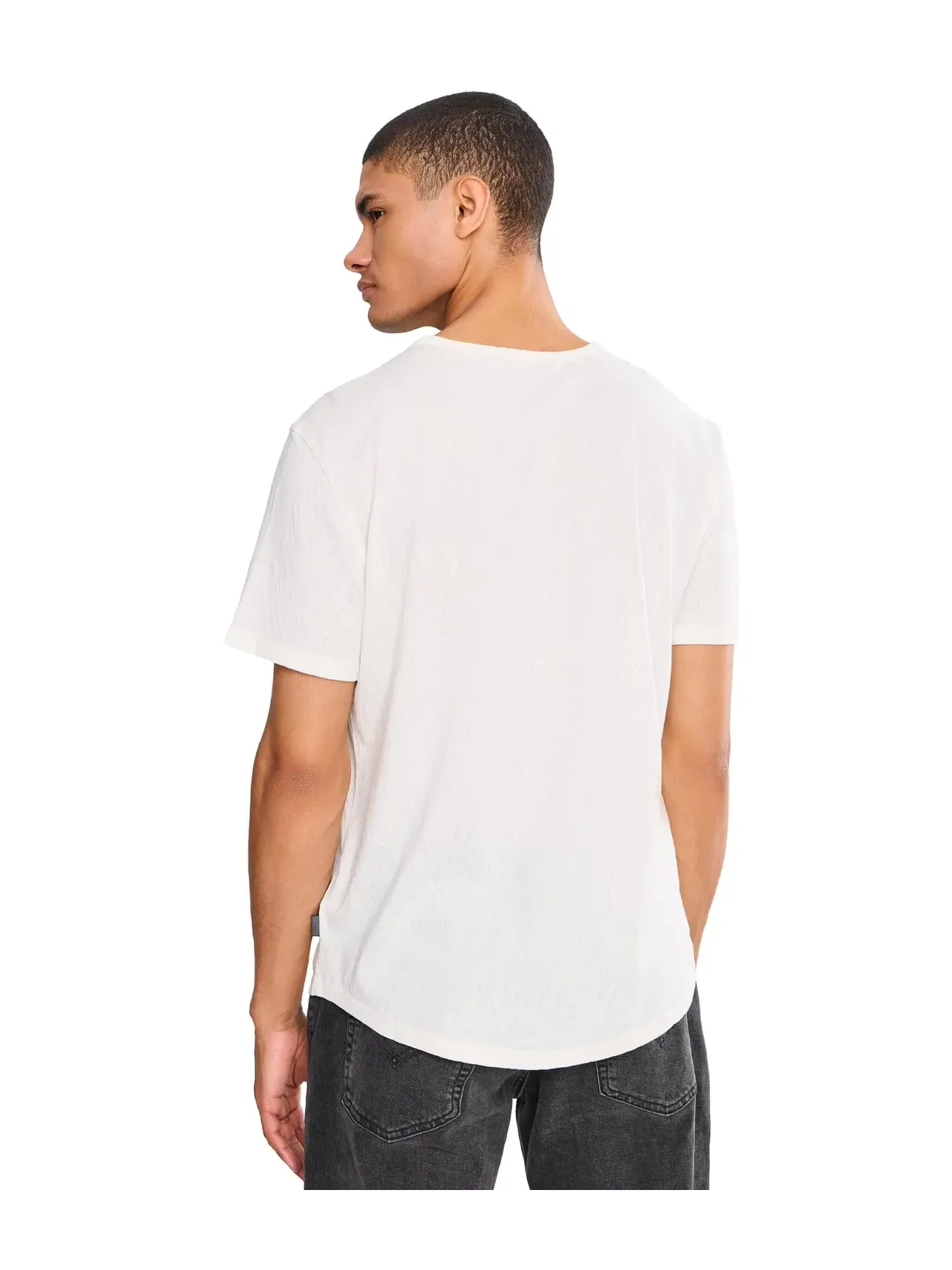 Футболка Mooney Tee K7491W26 John Varvatos — изображение 4 из 5, серебристый