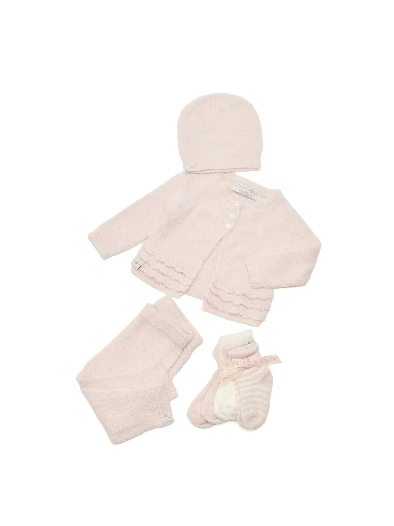 Набор Cozychic Lite для новорожденных (младенцев) Barefoot Dreams Kids — изображение 2 из 3, розовый