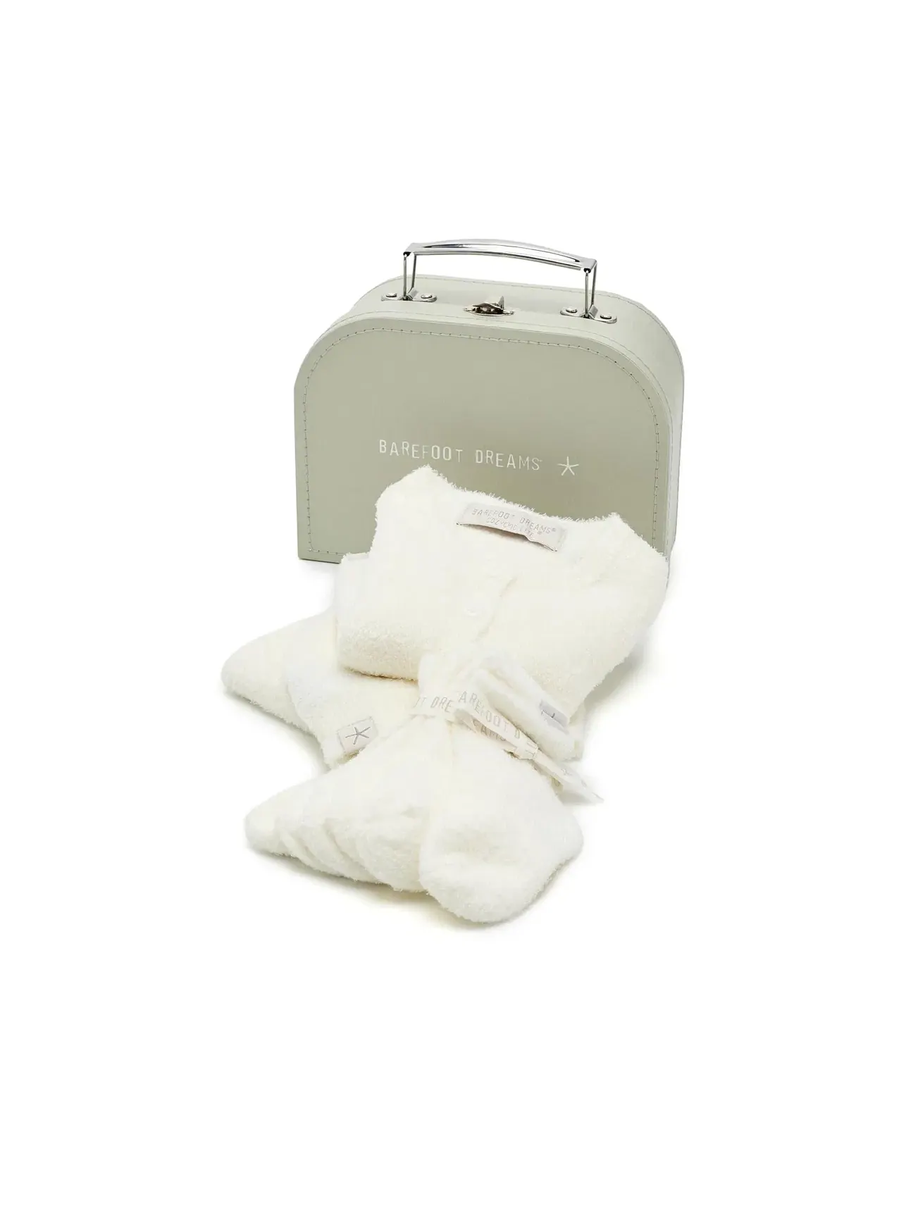 Набор Cozychic Lite для новорожденных (младенцев) Barefoot Dreams Kids — изображение 1 из 3, серебристый