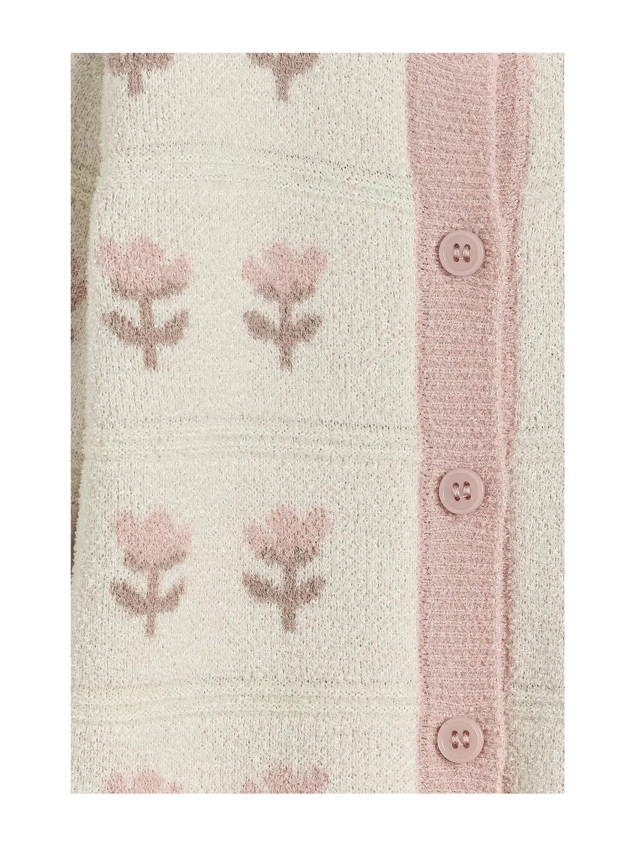 Детский кардиган Cozychic Ultra Lite Wildflower Barefoot Dreams Kids — изображение 3 из 3, кремовый мульти