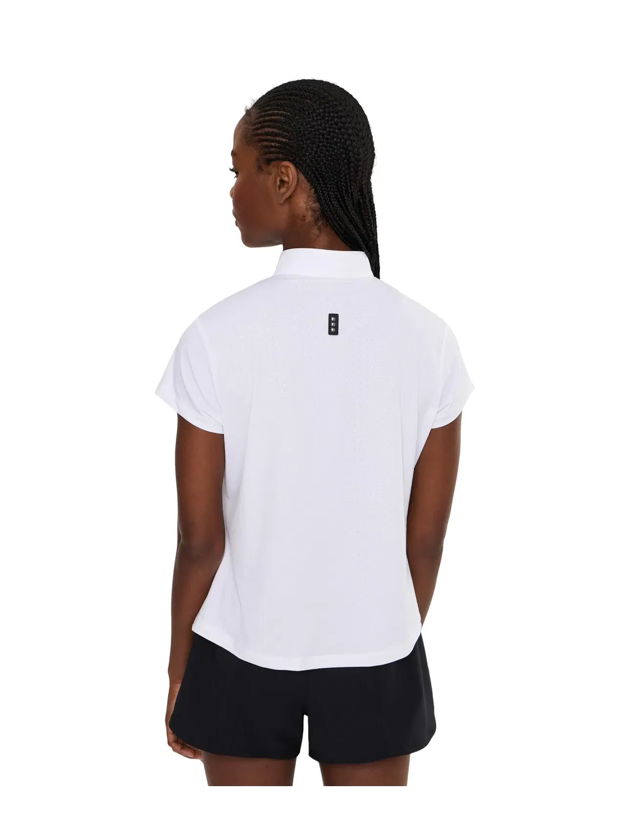 Спортивный топ с микрогорошком Micro Dot Performance Top Jamie Sadock — изображение 4 из 5, белый