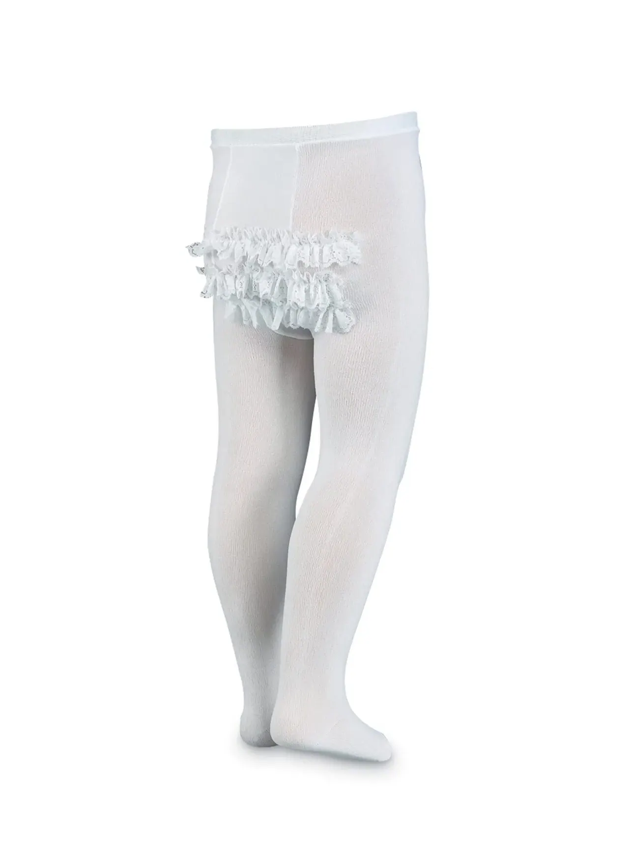 Детские колготки из микрофибры с рюшами Microfiber Rhumba Baby Tight Jefferies Socks — белый