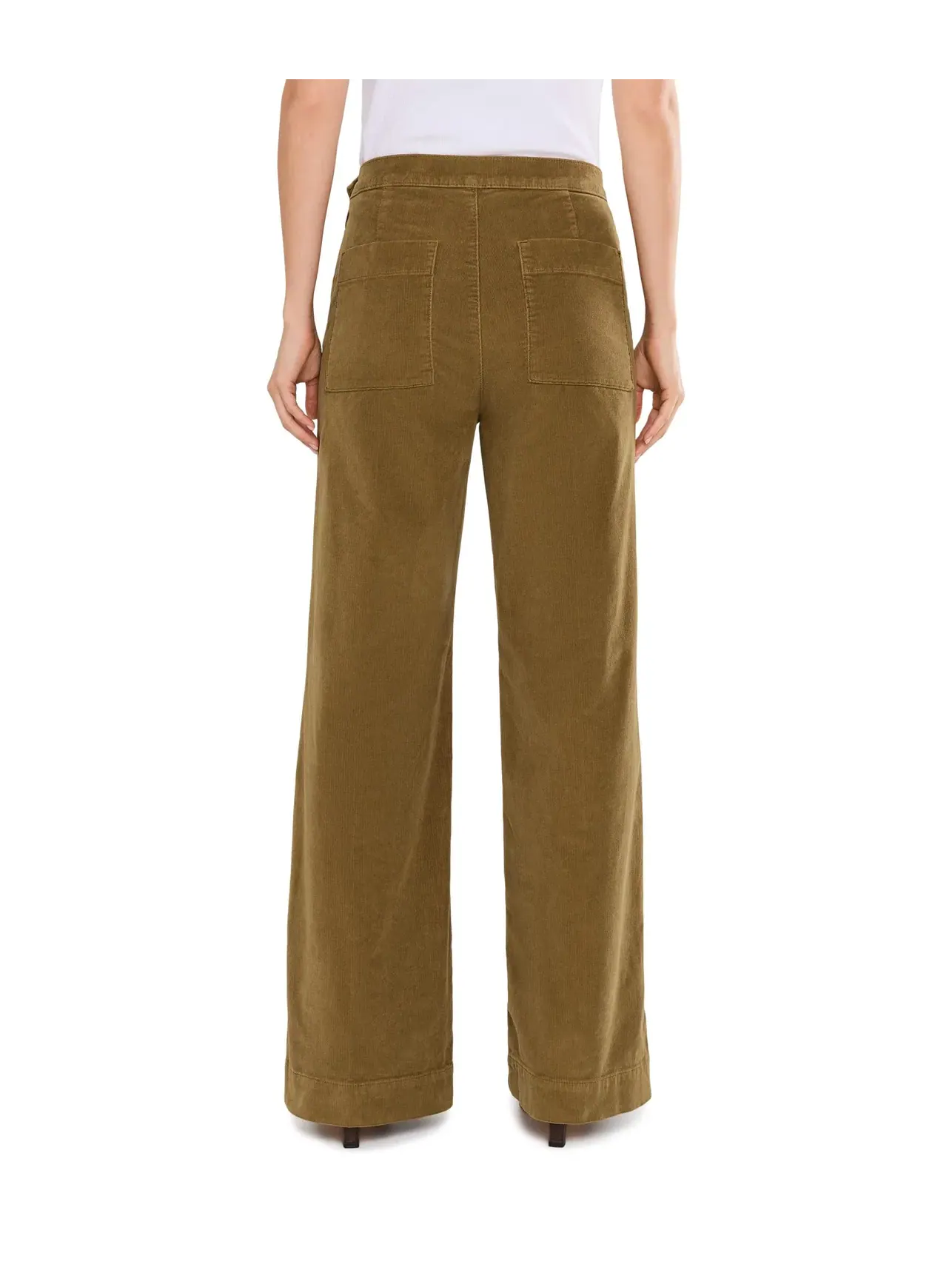 Джинсы широкие из вельвета на молнии сбоку The Corduroy Side Zip Wide Leg Joe'S Jeans — изображение 4 из 5, коричневый