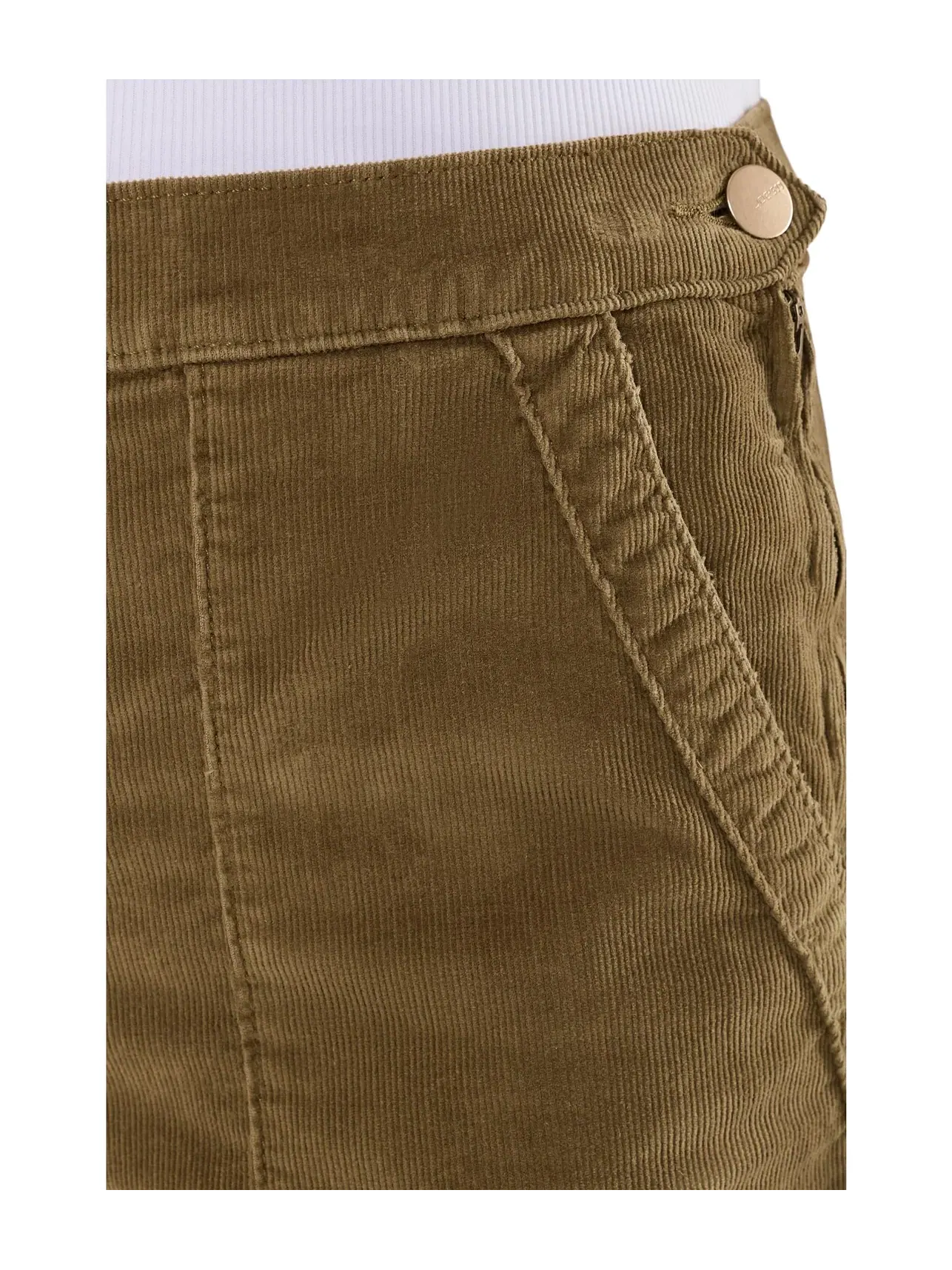 Джинсы широкие из вельвета на молнии сбоку The Corduroy Side Zip Wide Leg Joe'S Jeans — изображение 5 из 5, коричневый