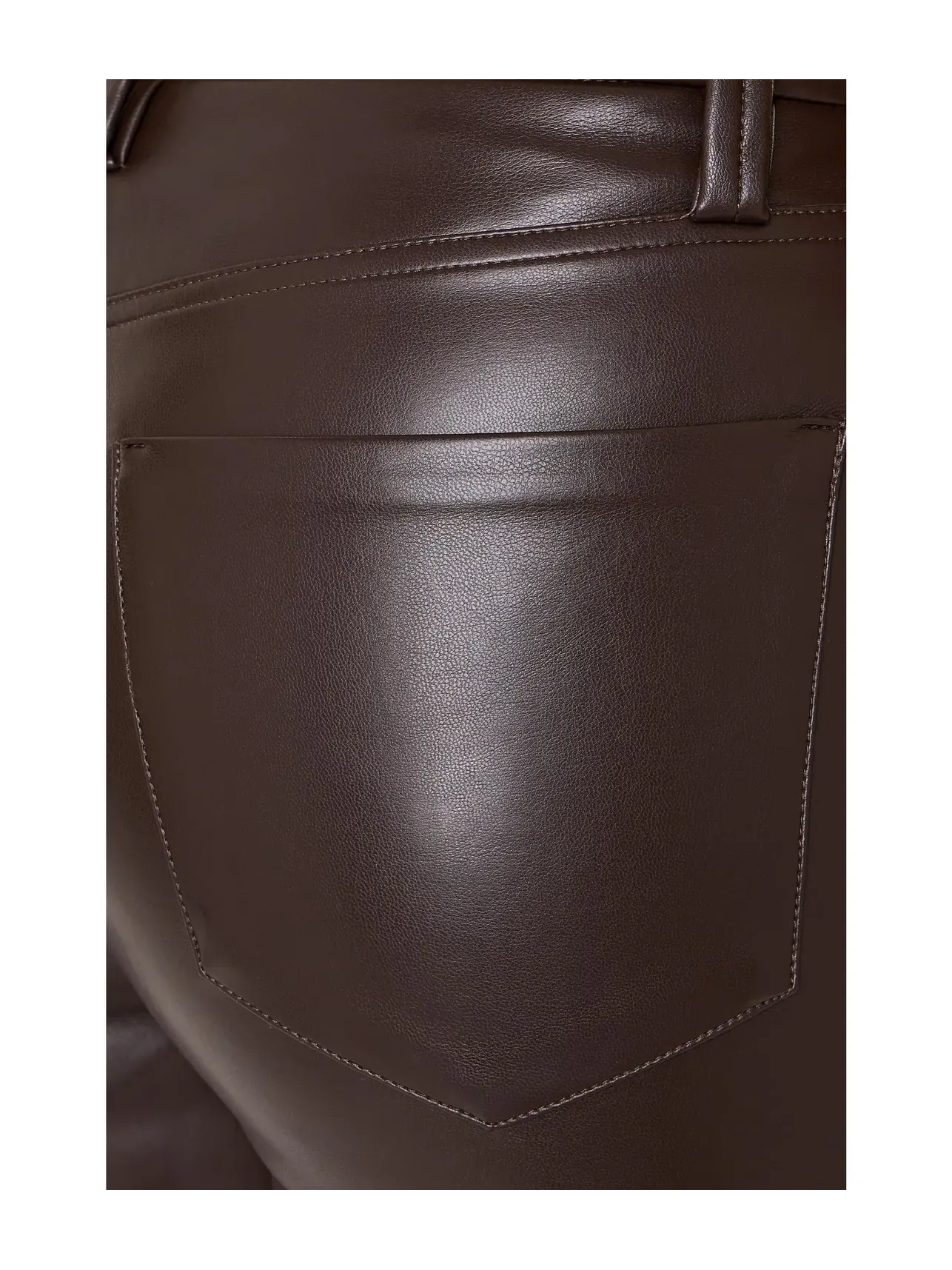 Брюки клеш из кожи The Leather Hi Honey Bootcut Joe'S Jeans — изображение 5 из 5, коричневый
