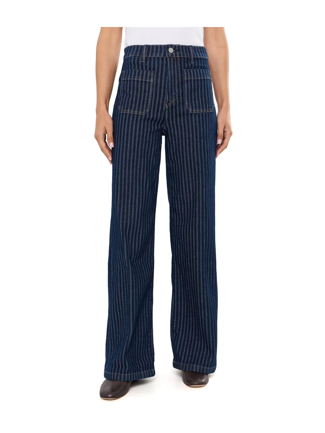 Джинсы с накладными карманами The Mia Patch Pocket Joe'S Jeans — синий