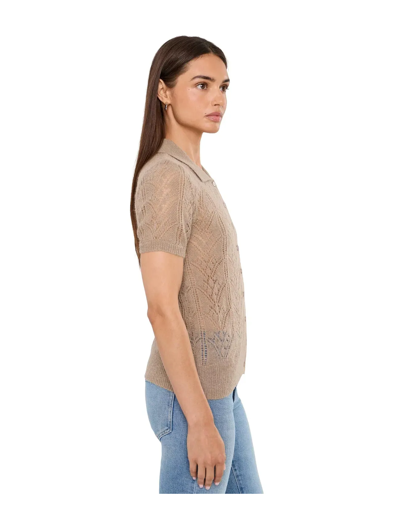 Кардиган с коротким рукавом "Дейви" Joe'S Jeans — изображение 3 из 5, минк