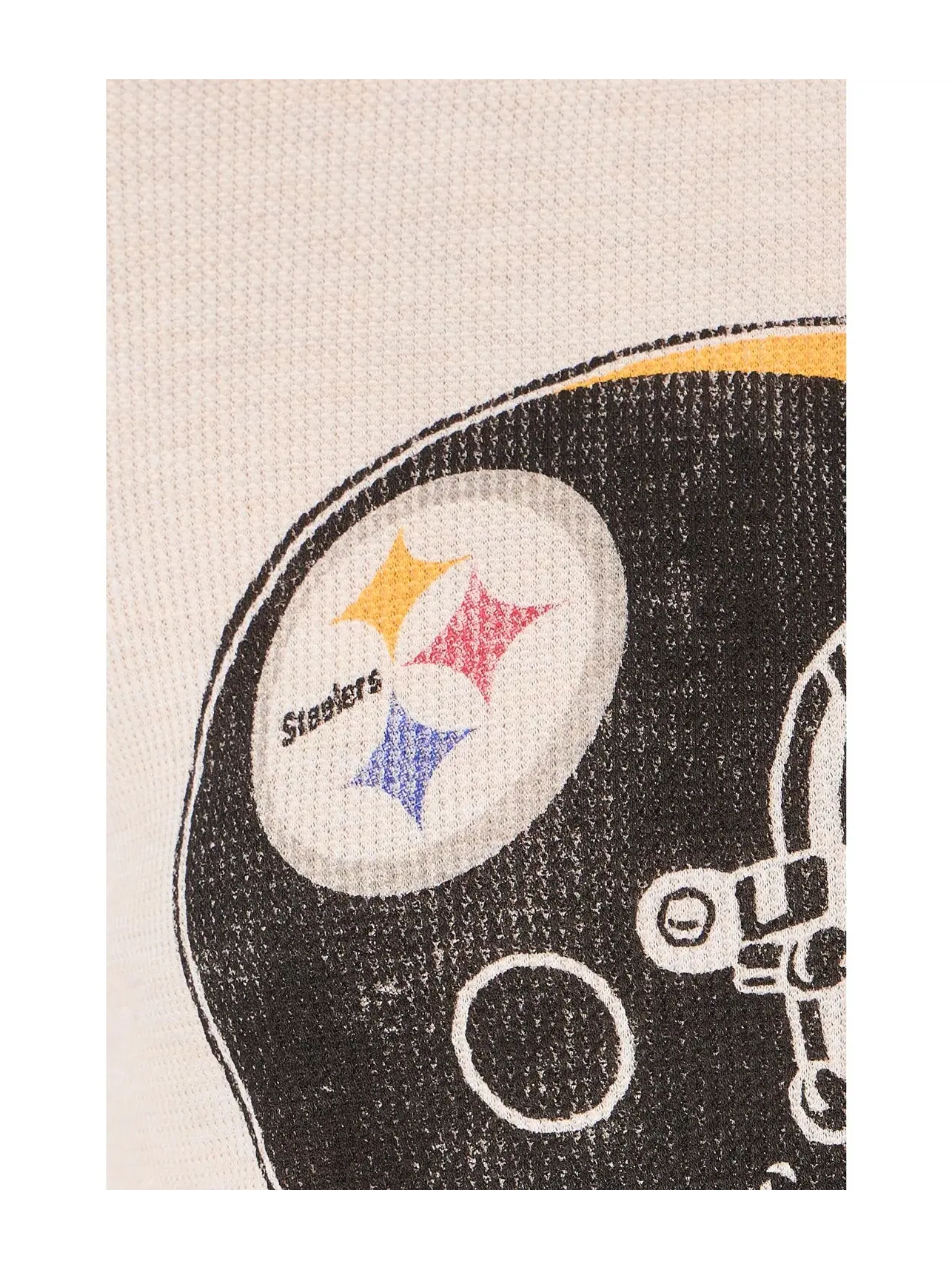 Термолонгслив с шлемом NFL Pittsburgh Steelers Helmet Crop Thermal Junk Food Clothing — изображение 5 из 5, березовый