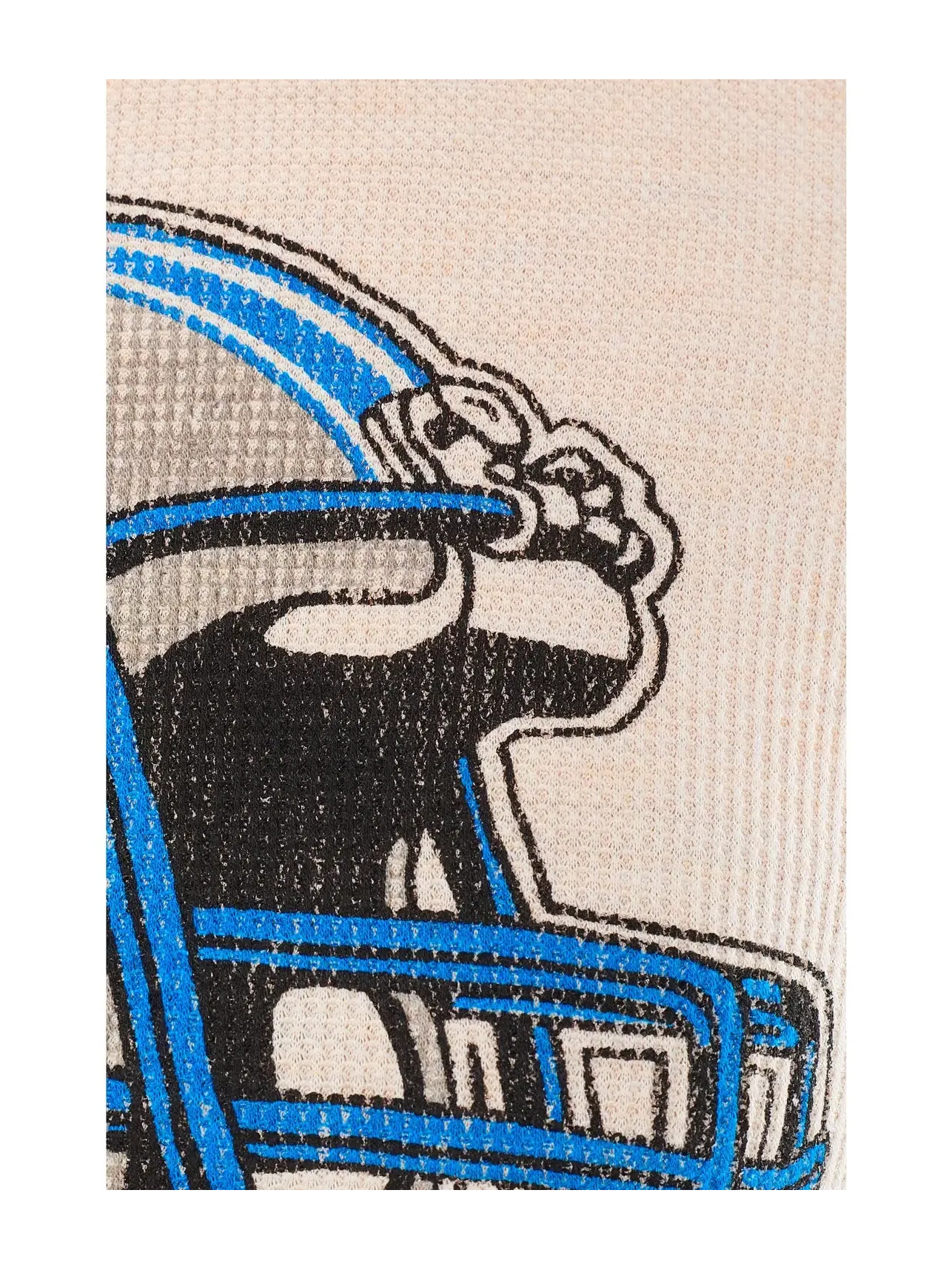 Термолонгслив с шлемом NFL Detroit Lions Helmet Crop Thermal Junk Food Clothing — изображение 5 из 5, березовый