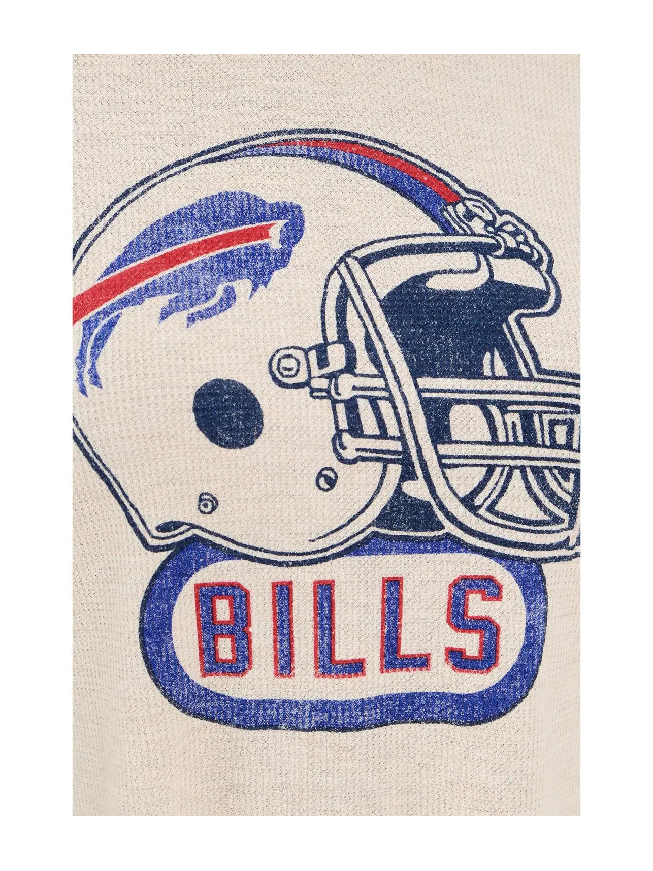 Термолонгслив с шлемом NFL Buffalo Bills Helmet Crop Thermal Junk Food Clothing — изображение 5 из 5, березовый