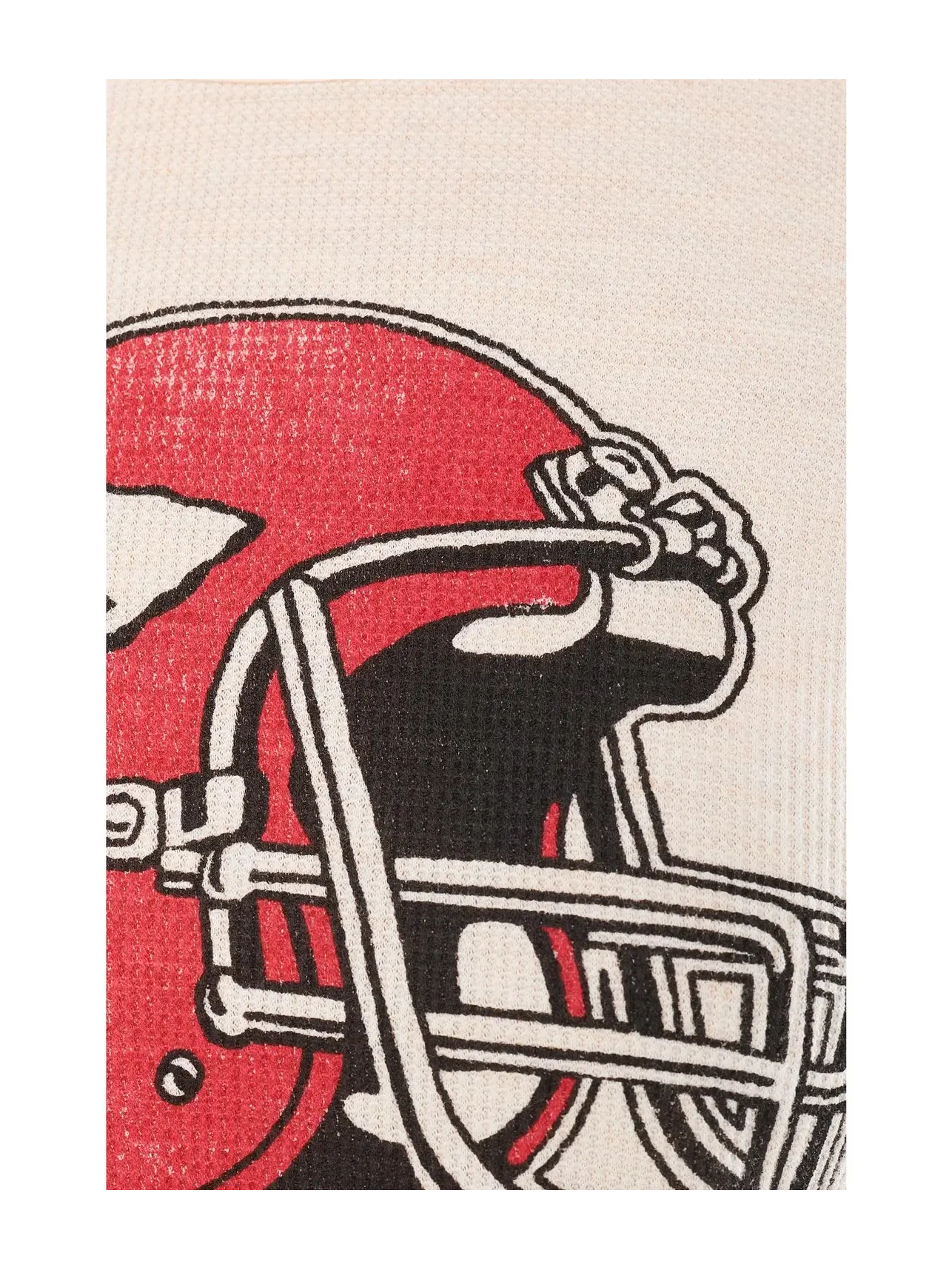 Термолонгслив с шлемом NFL Kansas City Chiefs Helmet Crop Thermal Junk Food Clothing — изображение 5 из 5, березовый