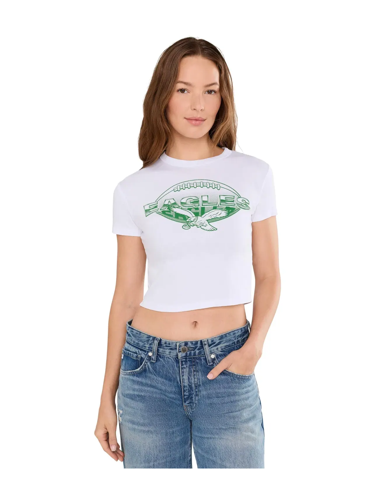 Детская футболка NFL Philadelphia Eagles Repeat Junk Food Clothing — изображение 1 из 5, белый