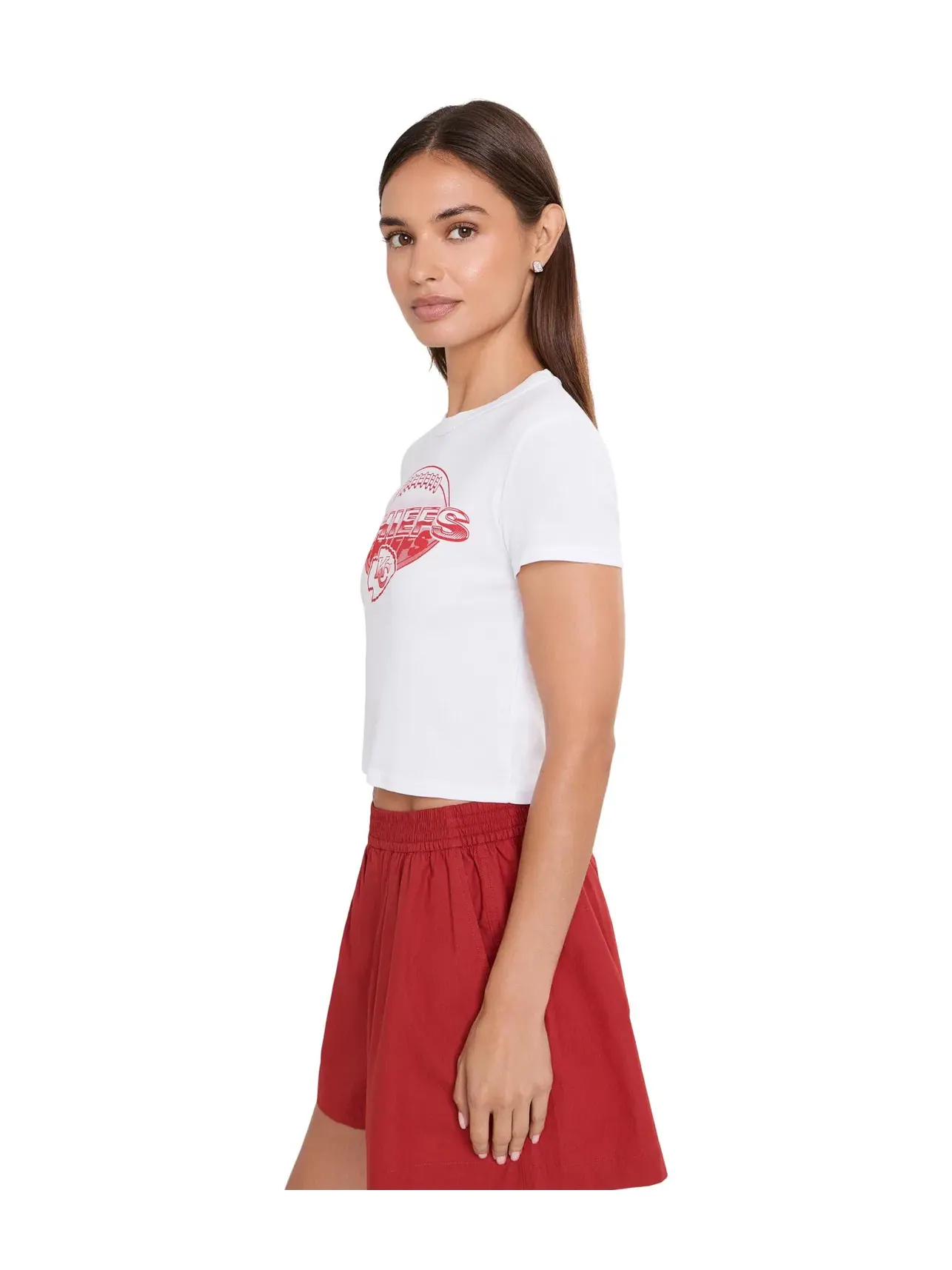 Детская футболка NFL Kansas City Chiefs Repeat Baby Tee Junk Food Clothing — изображение 3 из 5, белый