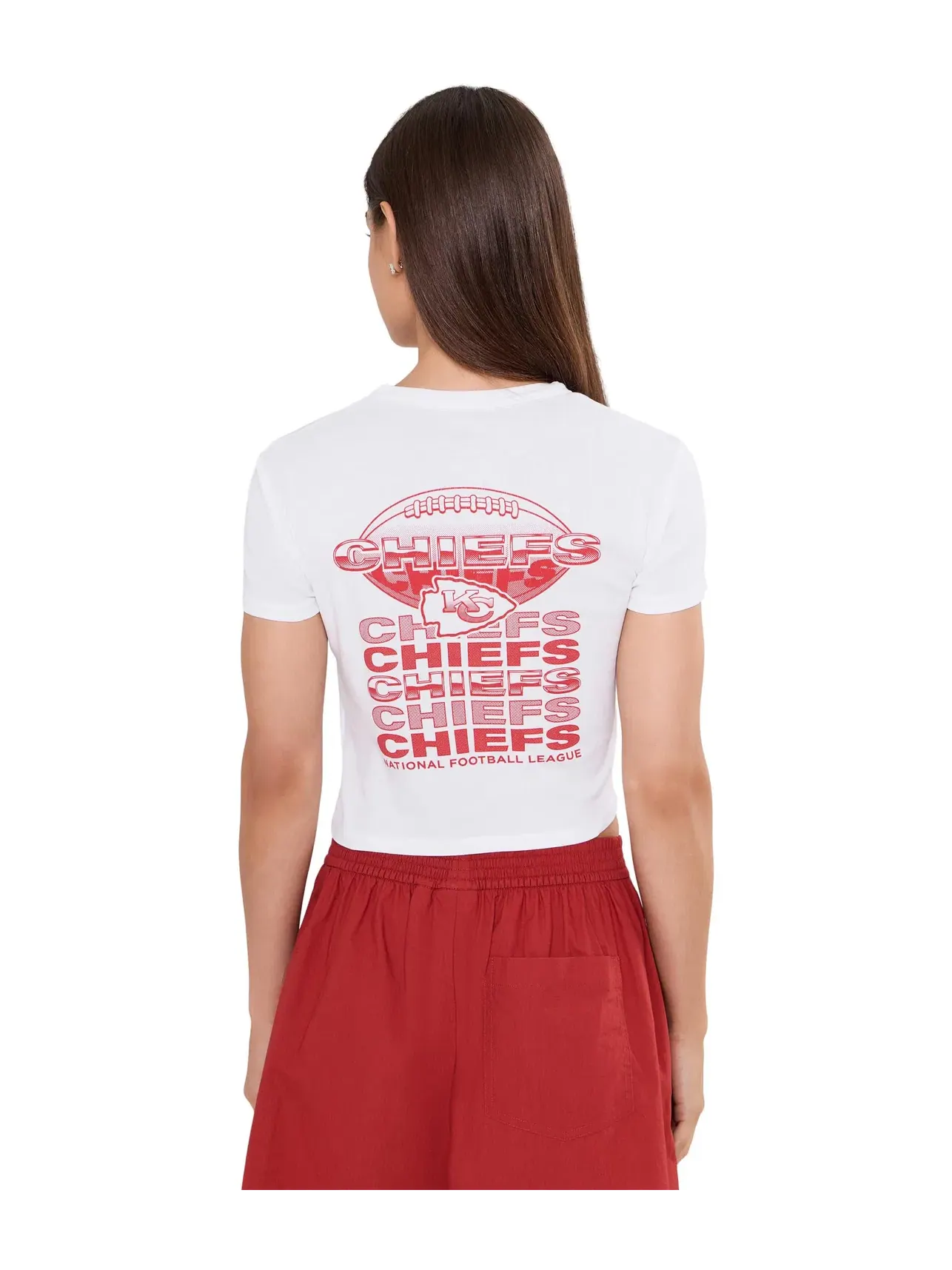 Детская футболка NFL Kansas City Chiefs Repeat Baby Tee Junk Food Clothing — изображение 4 из 5, белый