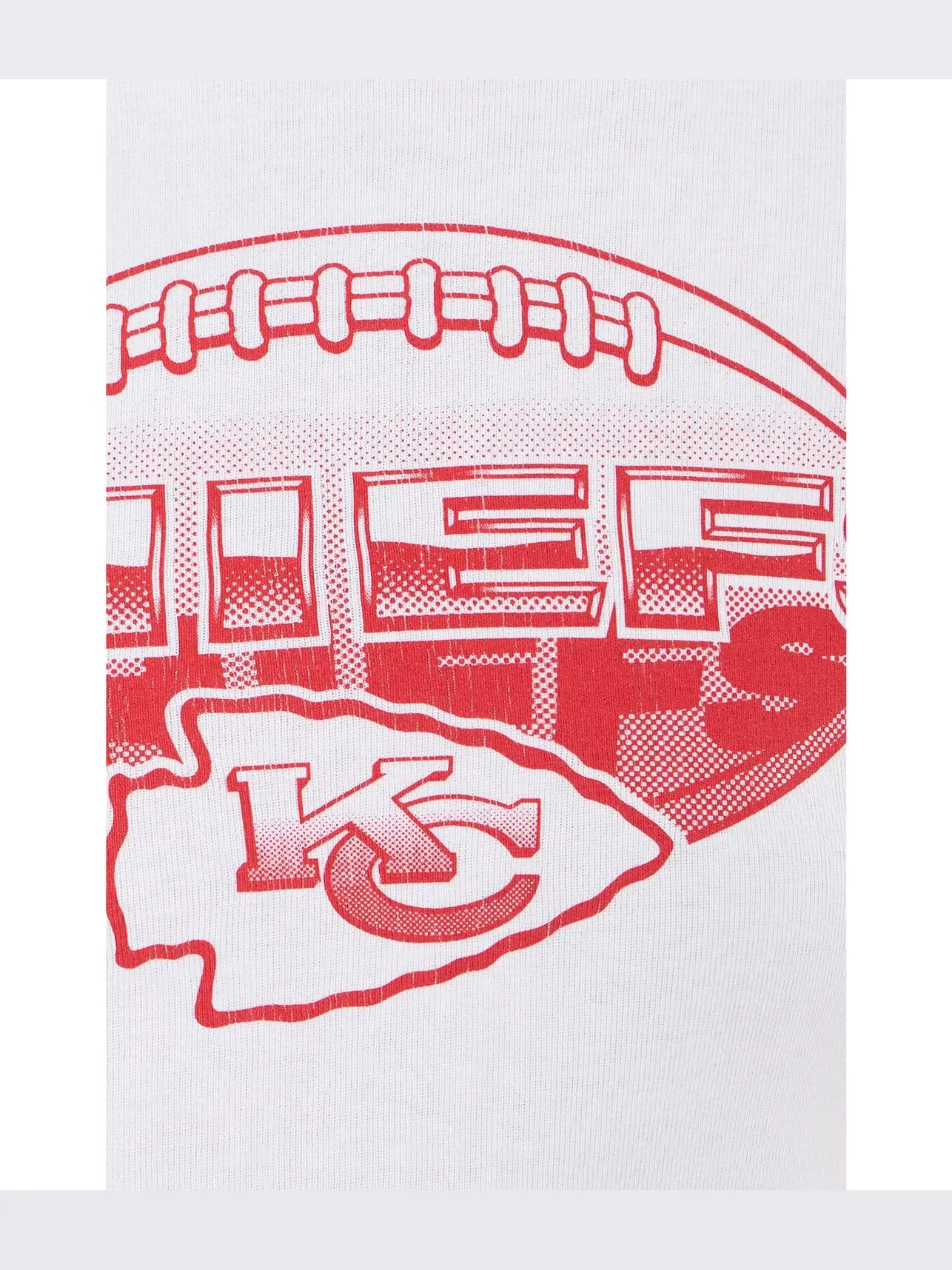 Детская футболка NFL Kansas City Chiefs Repeat Baby Tee Junk Food Clothing — изображение 5 из 5, белый