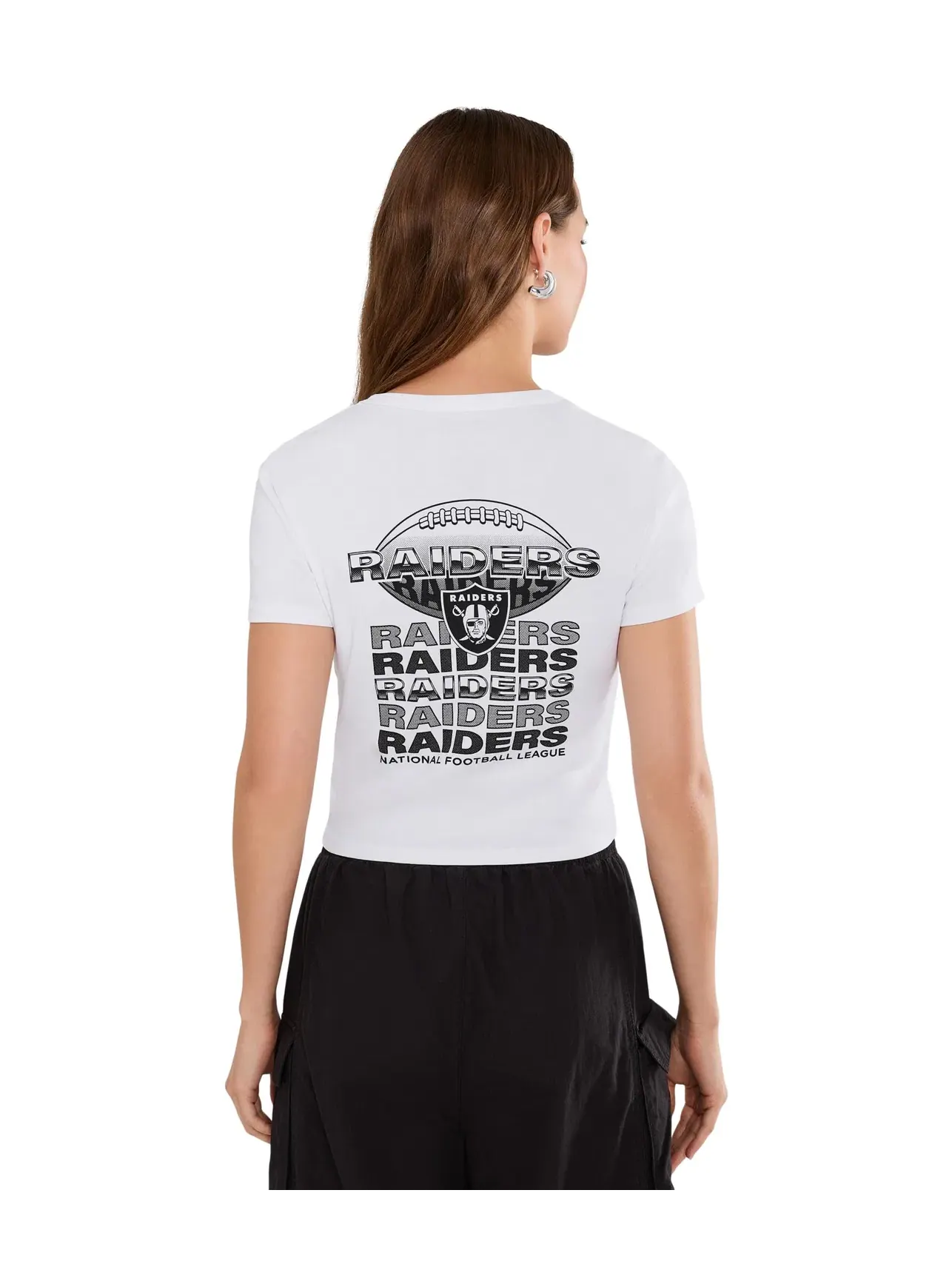 Детская футболка NFL Las Vegas Raiders Repeat Junk Food Clothing — изображение 4 из 5, белый
