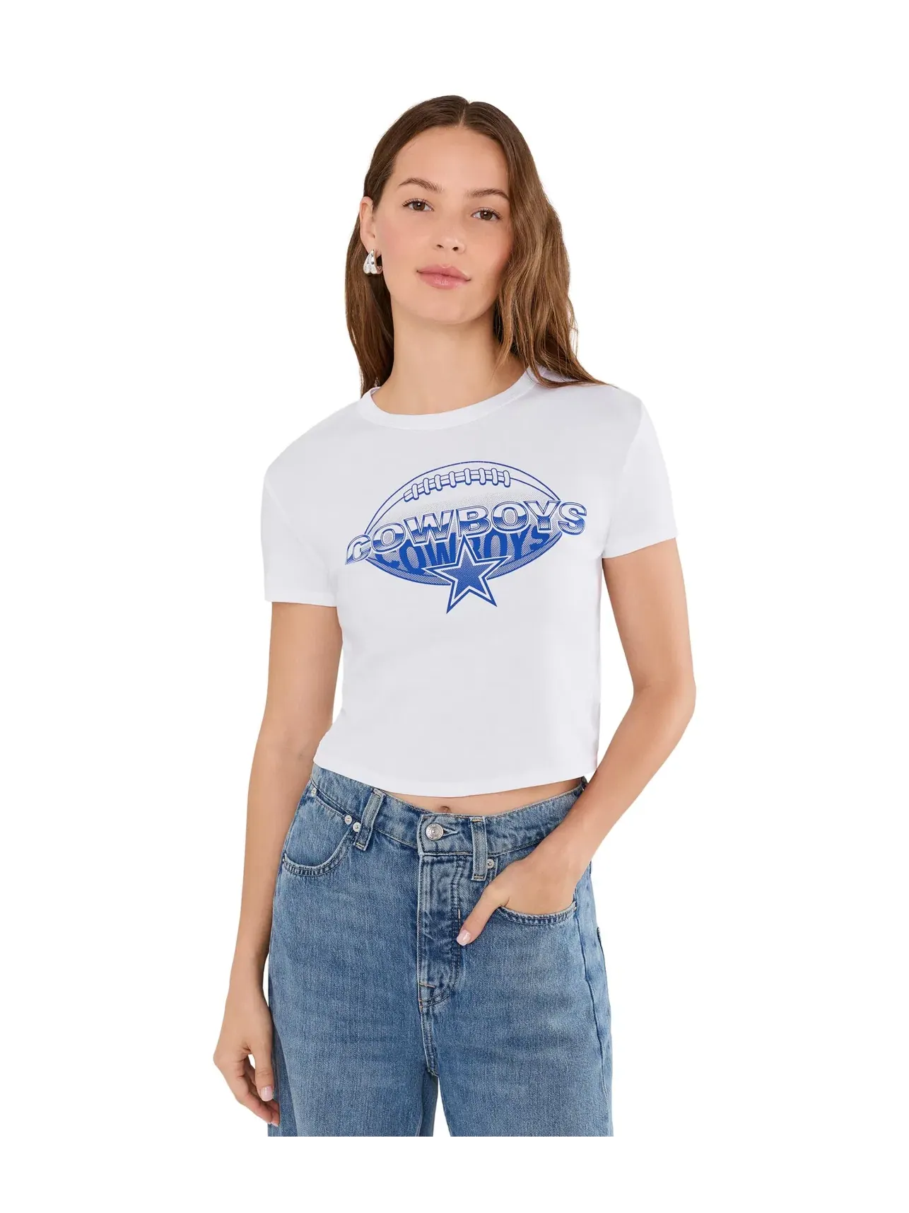 Детская футболка NFL Dallas Cowboys Repeat Baby Tee Junk Food Clothing — изображение 1 из 5, белый
