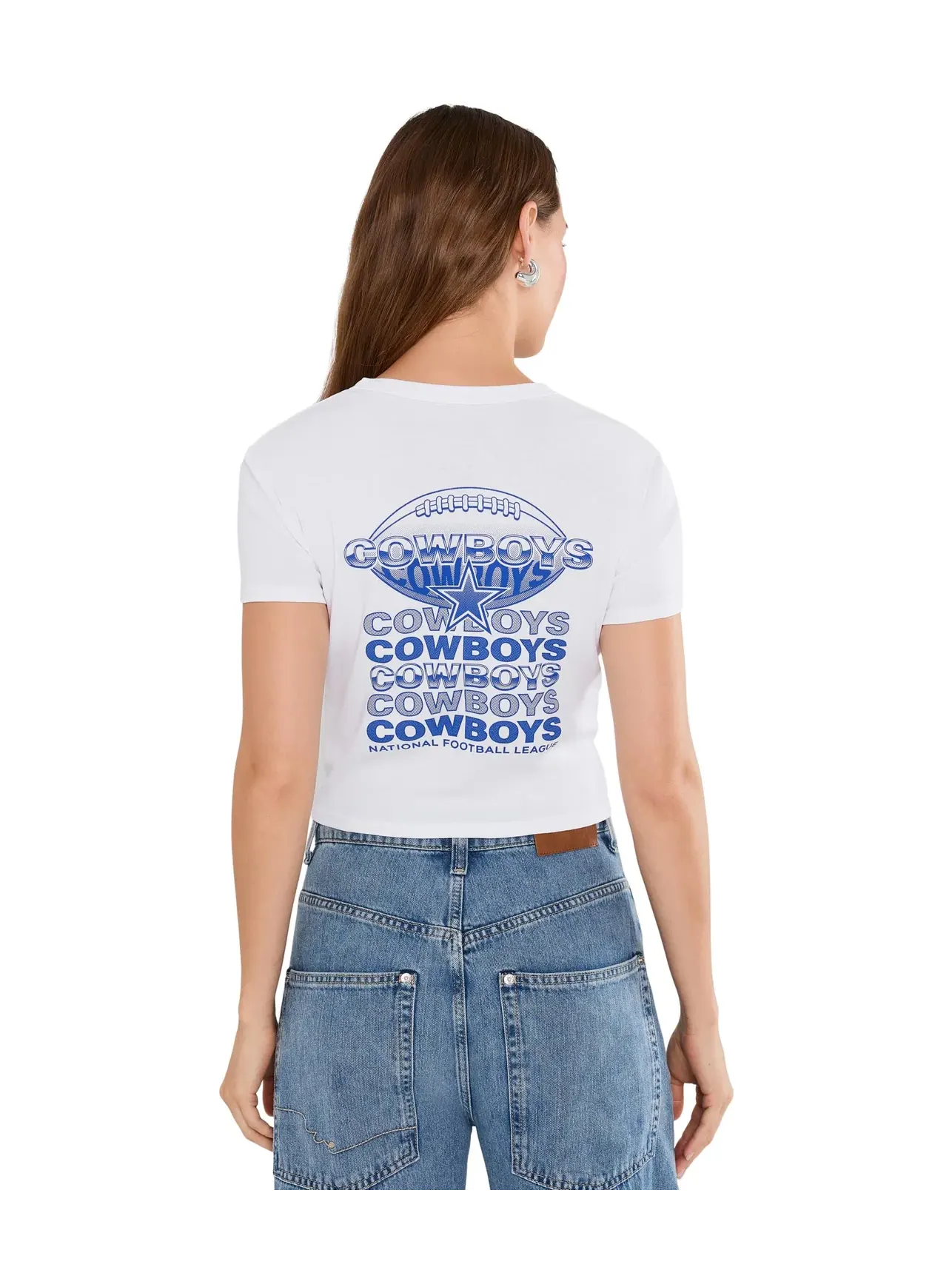 Детская футболка NFL Dallas Cowboys Repeat Baby Tee Junk Food Clothing — изображение 4 из 5, белый