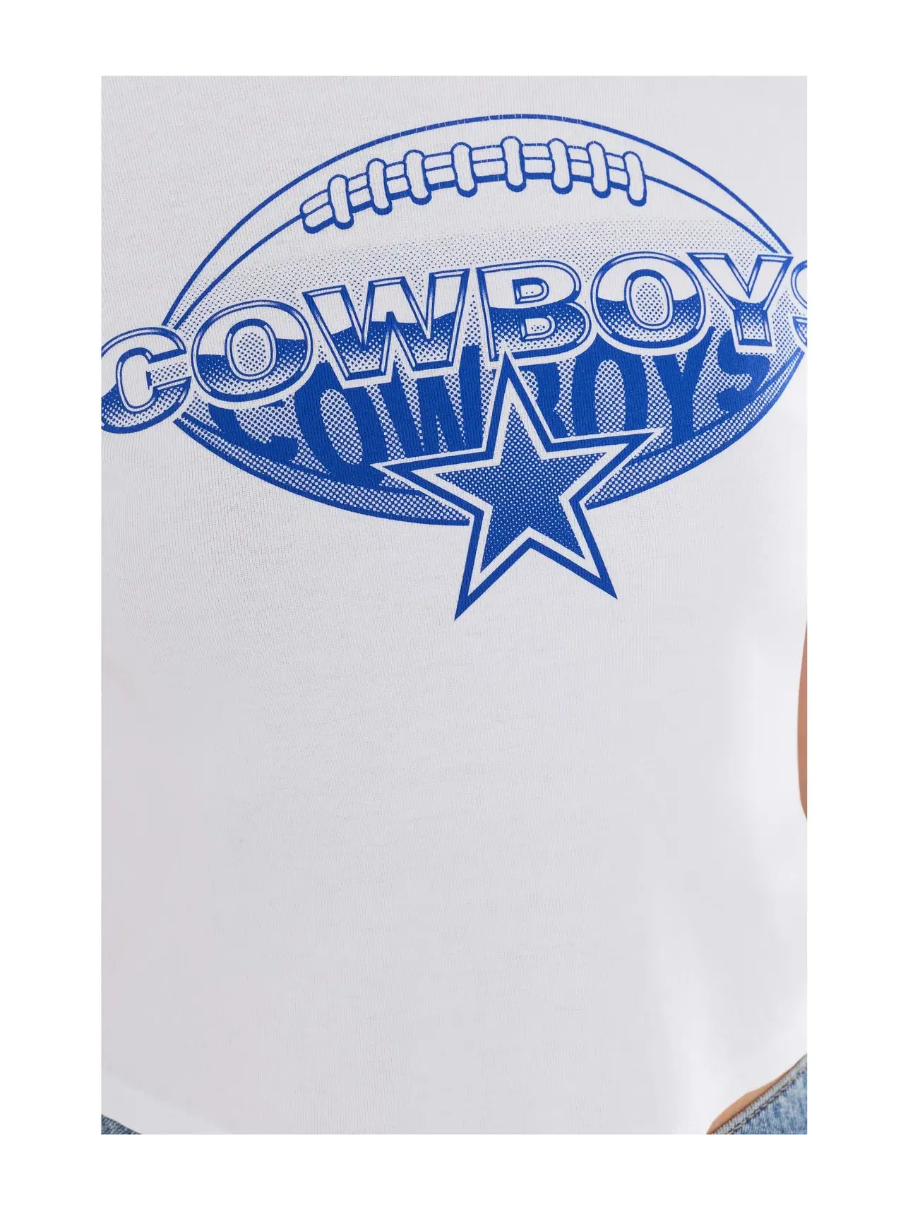 Детская футболка NFL Dallas Cowboys Repeat Baby Tee Junk Food Clothing — изображение 5 из 5, белый