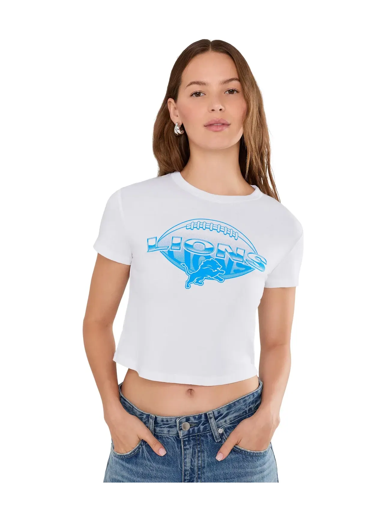 Детская футболка NFL Detroit Lions Repeat Baby Tee Junk Food Clothing — изображение 1 из 5, белый