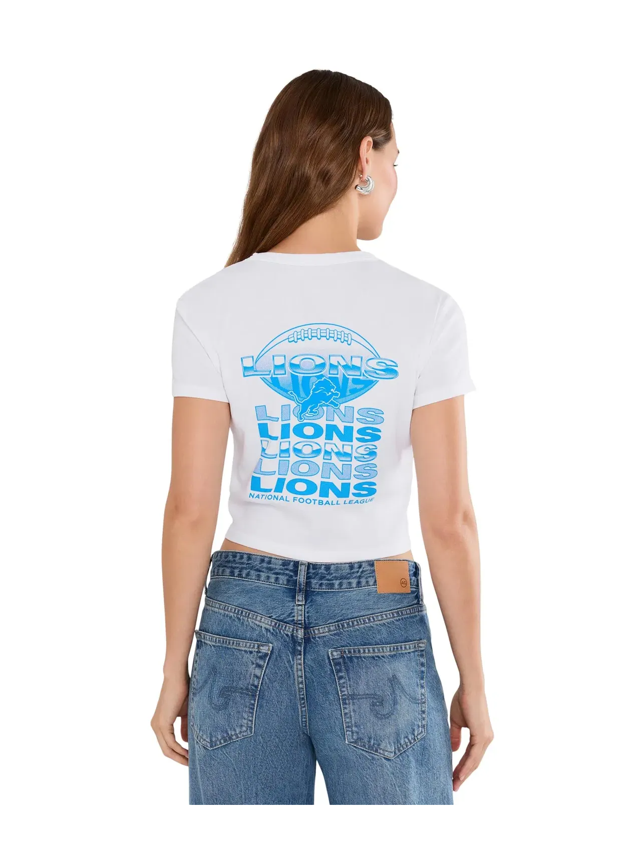 Детская футболка NFL Detroit Lions Repeat Baby Tee Junk Food Clothing — изображение 4 из 5, белый