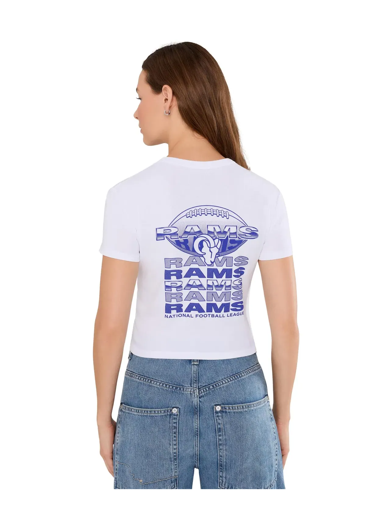 Детская футболка NFL Los Angeles Rams Repeat Junk Food Clothing — изображение 4 из 5, белый