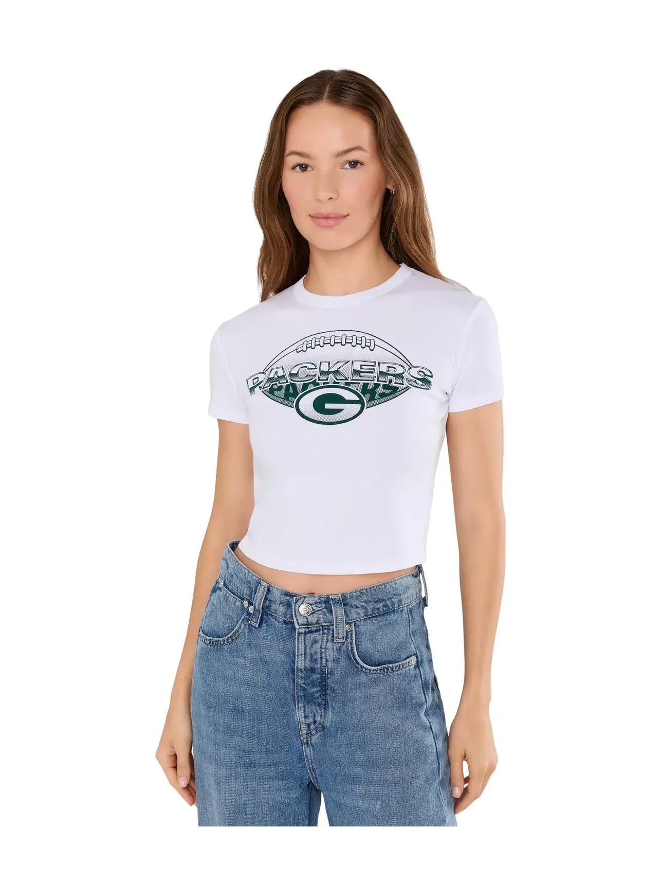 Детская футболка NFL Green Bay Packers Repeat Baby Tee Junk Food Clothing — изображение 1 из 5, белый