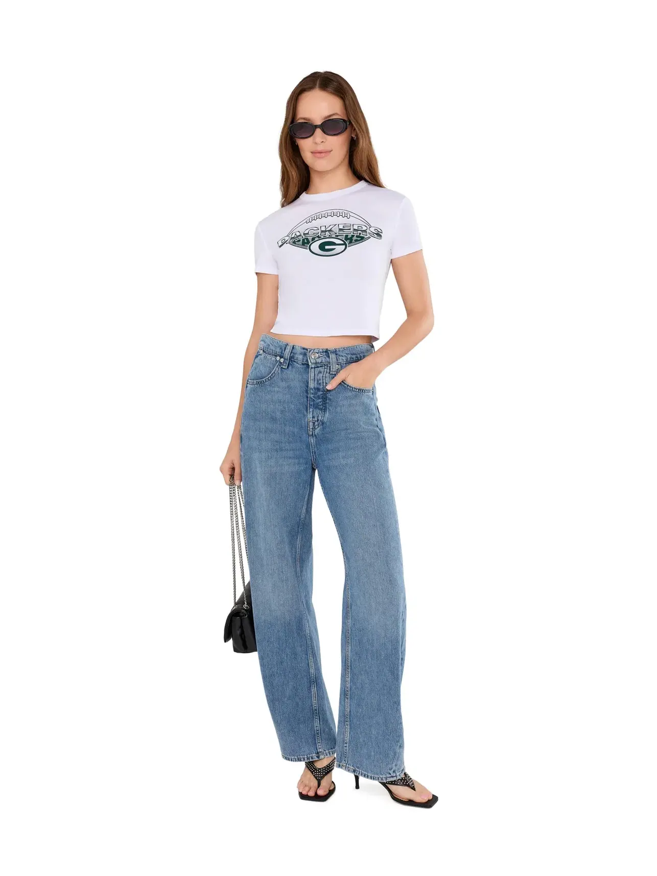 Детская футболка NFL Green Bay Packers Repeat Baby Tee Junk Food Clothing — изображение 2 из 5, белый
