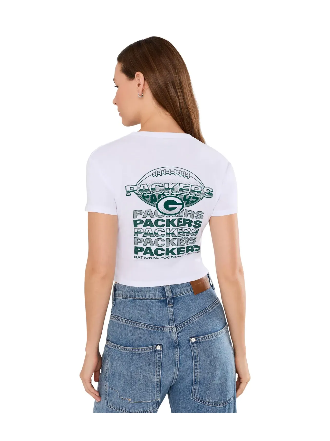 Детская футболка NFL Green Bay Packers Repeat Baby Tee Junk Food Clothing — изображение 4 из 5, белый