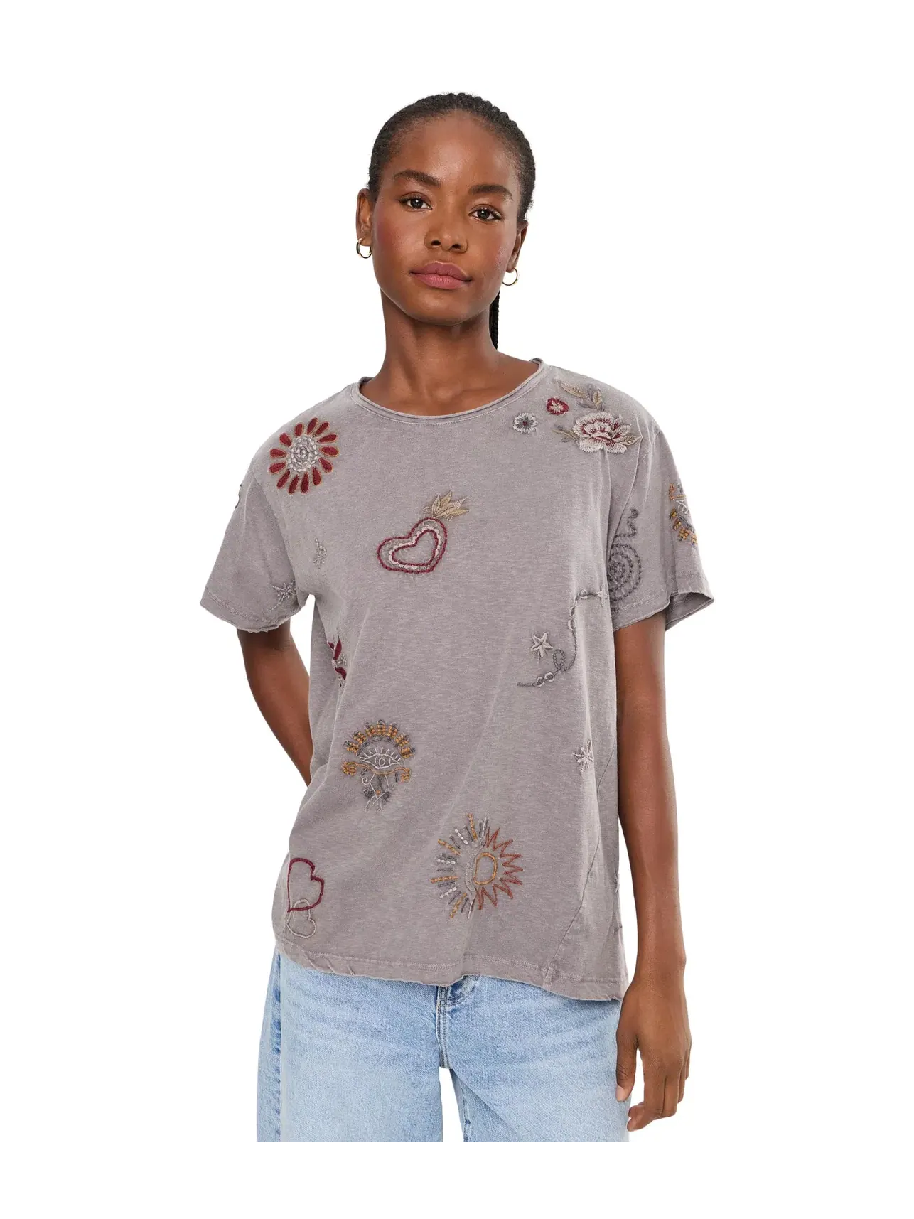 Футболка Marli Tee Karyn Seo — изображение 1 из 5, серый