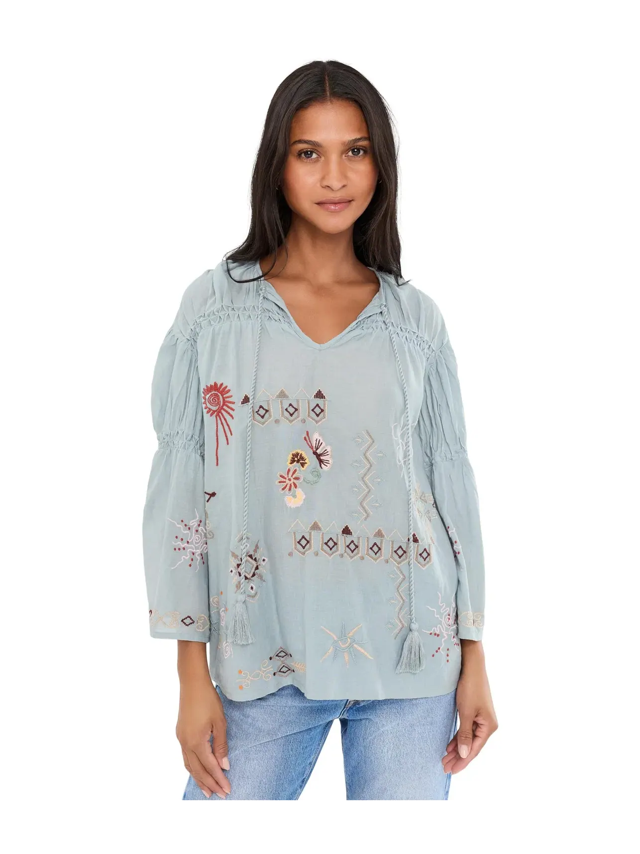 Блуза Kris Blouse Karyn Seo — изображение 1 из 5, синий