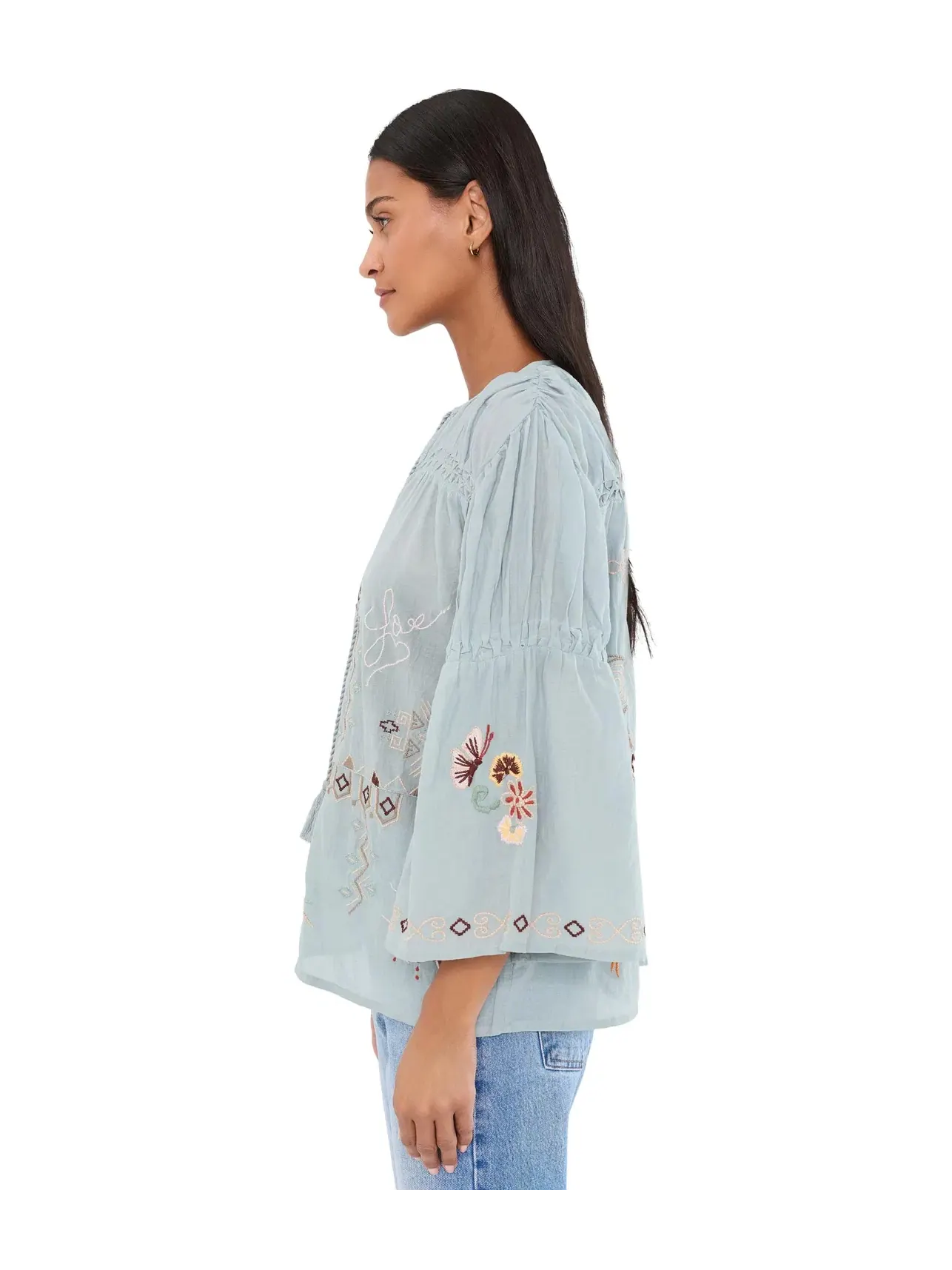 Блуза Kris Blouse Karyn Seo — изображение 3 из 5, синий
