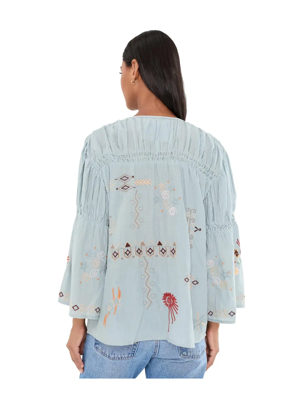 Блуза Kris Blouse Karyn Seo — изображение 4 из 5, синий